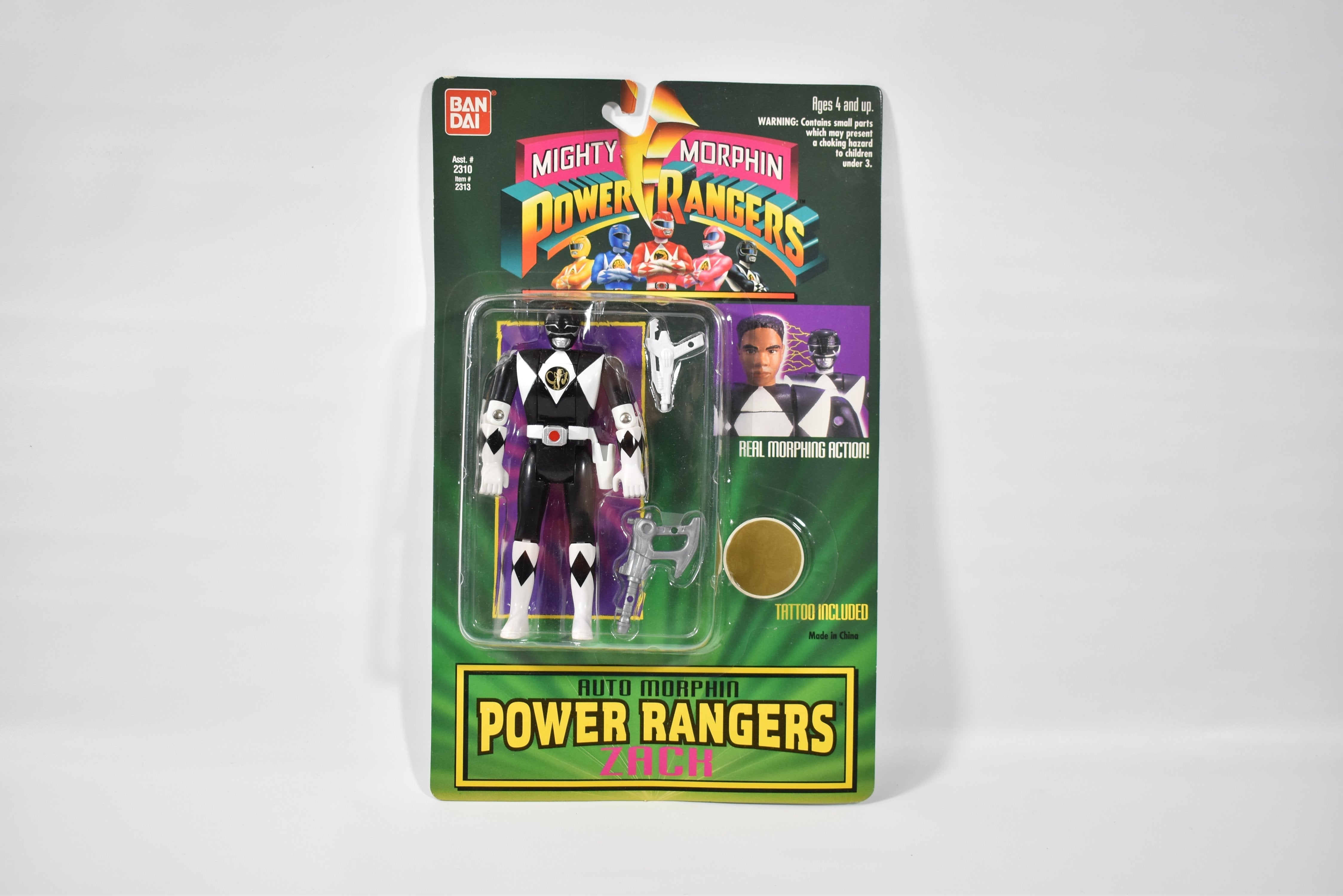 Power Rangers Auto Morphin Zach Black Ranger