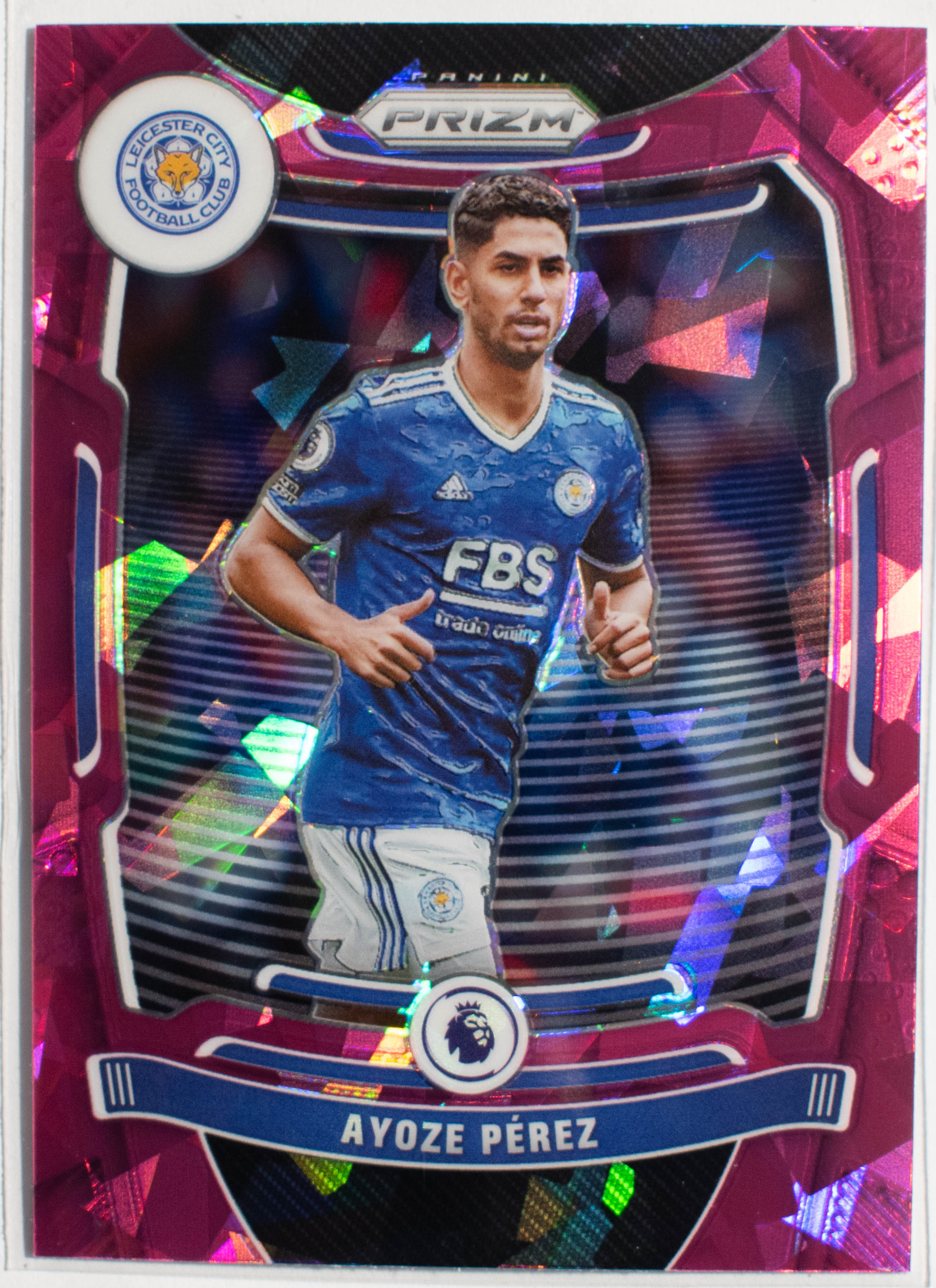 30 Ayoze Perez Panini Prizm premier league 2021- 22 PINK Cracked ICE Prizm