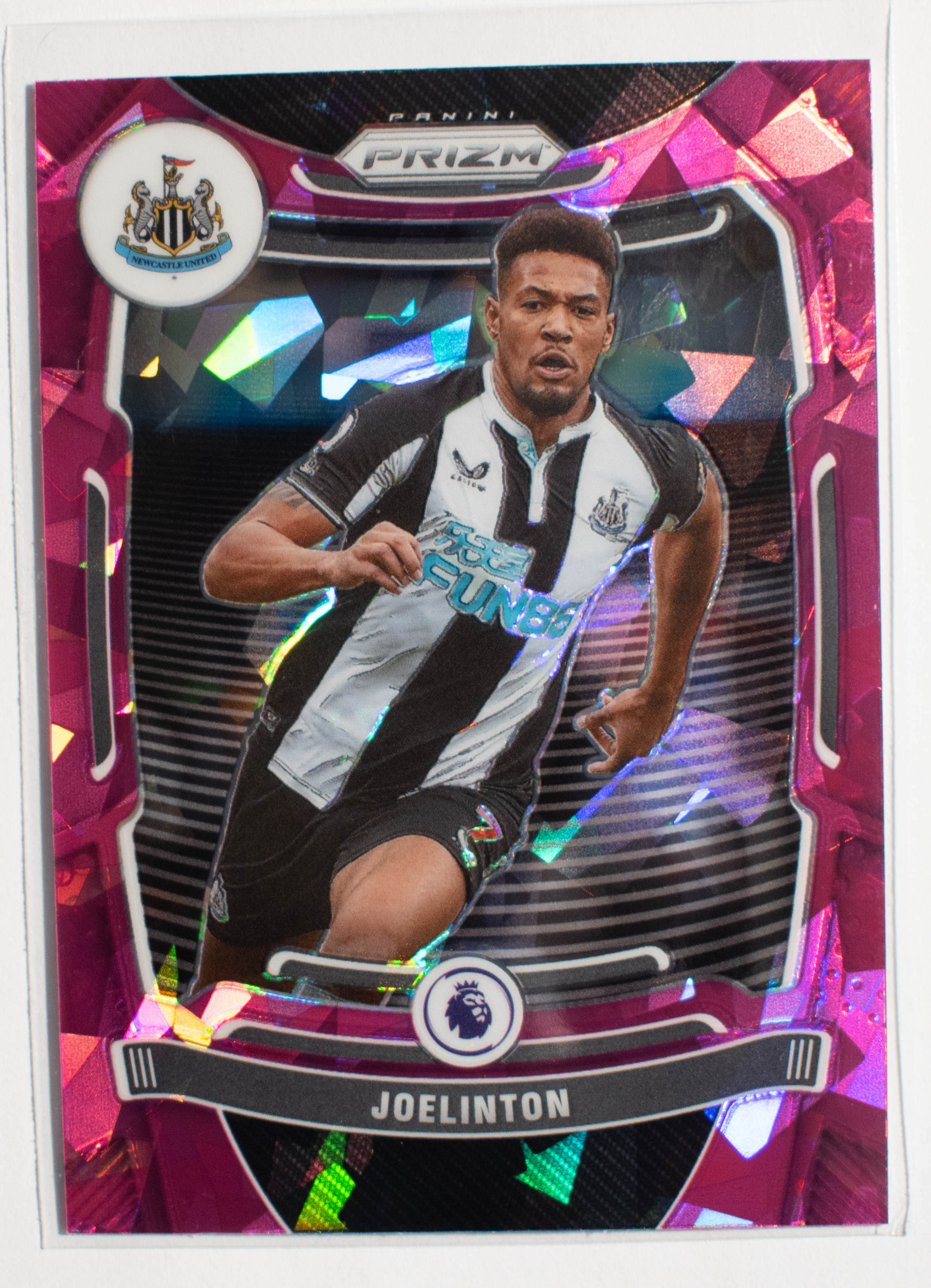 45 Joelinton Panini Prizm premier league 2021- 22 PINK Cracked ICE Prizm