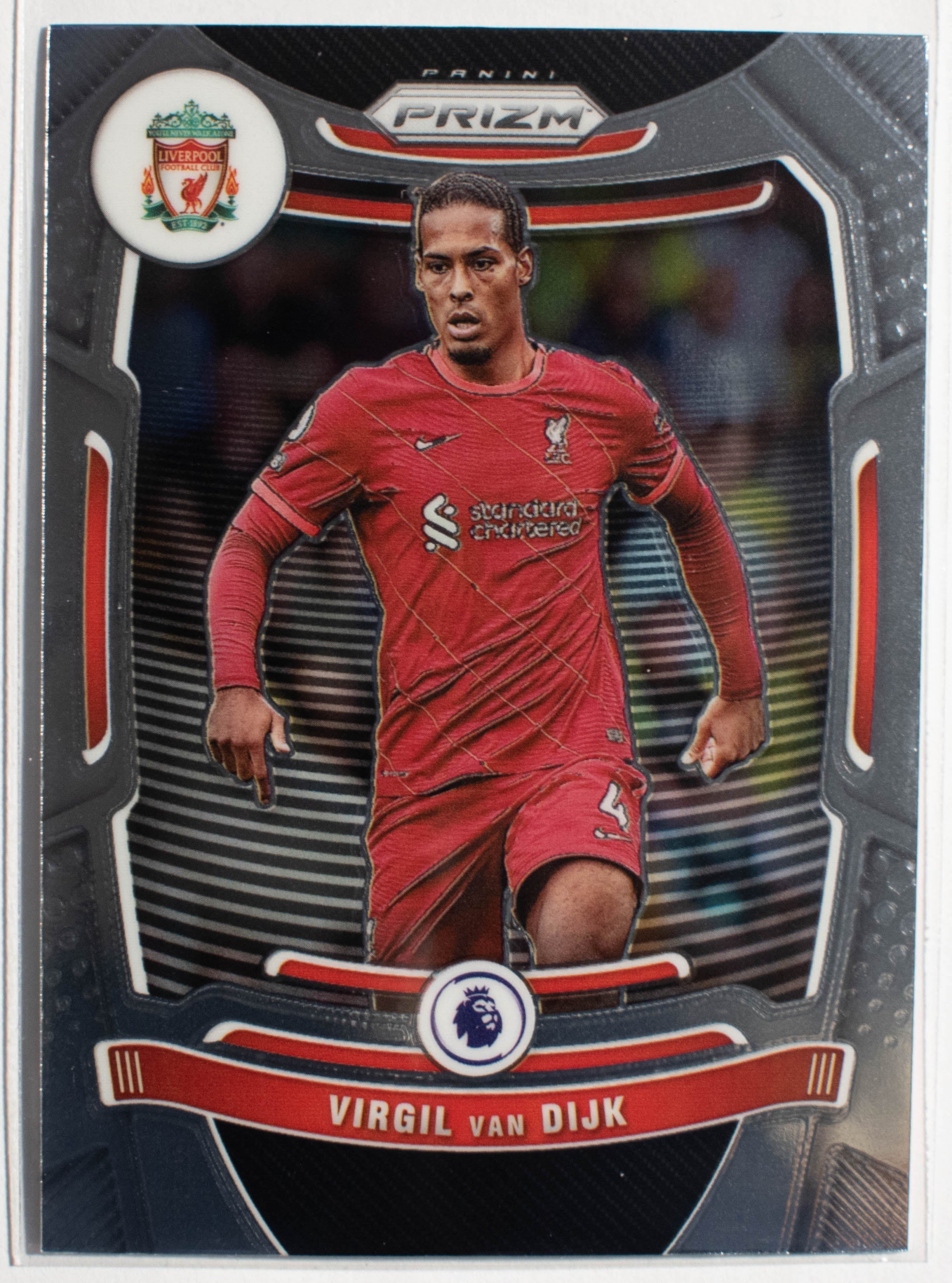 Virgil van Dijk 76 Panini Prizm Premier League 2021 22 Base