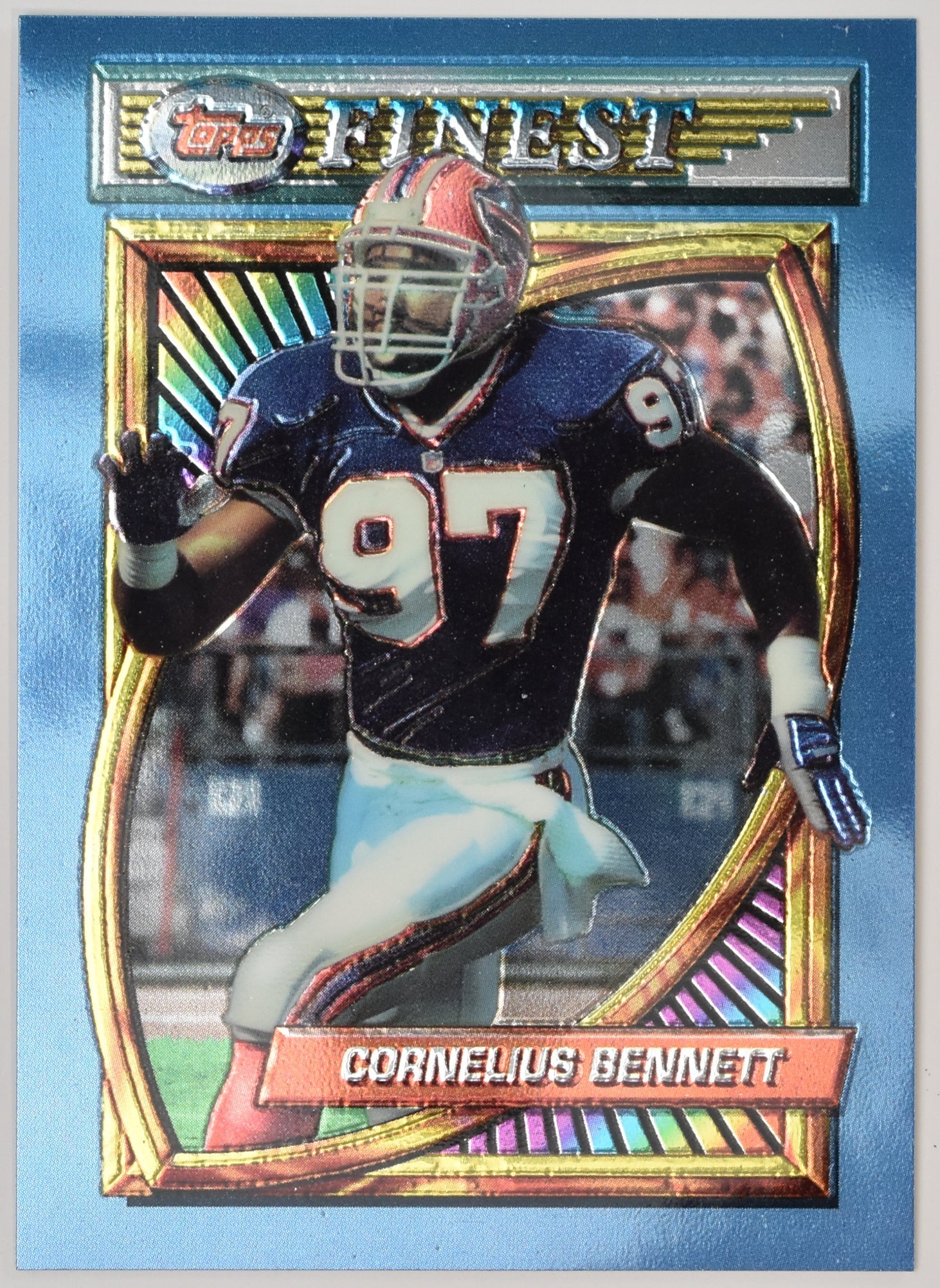 Cornelius Bennett Topps Finest 125 1994 Football Card Buffalo