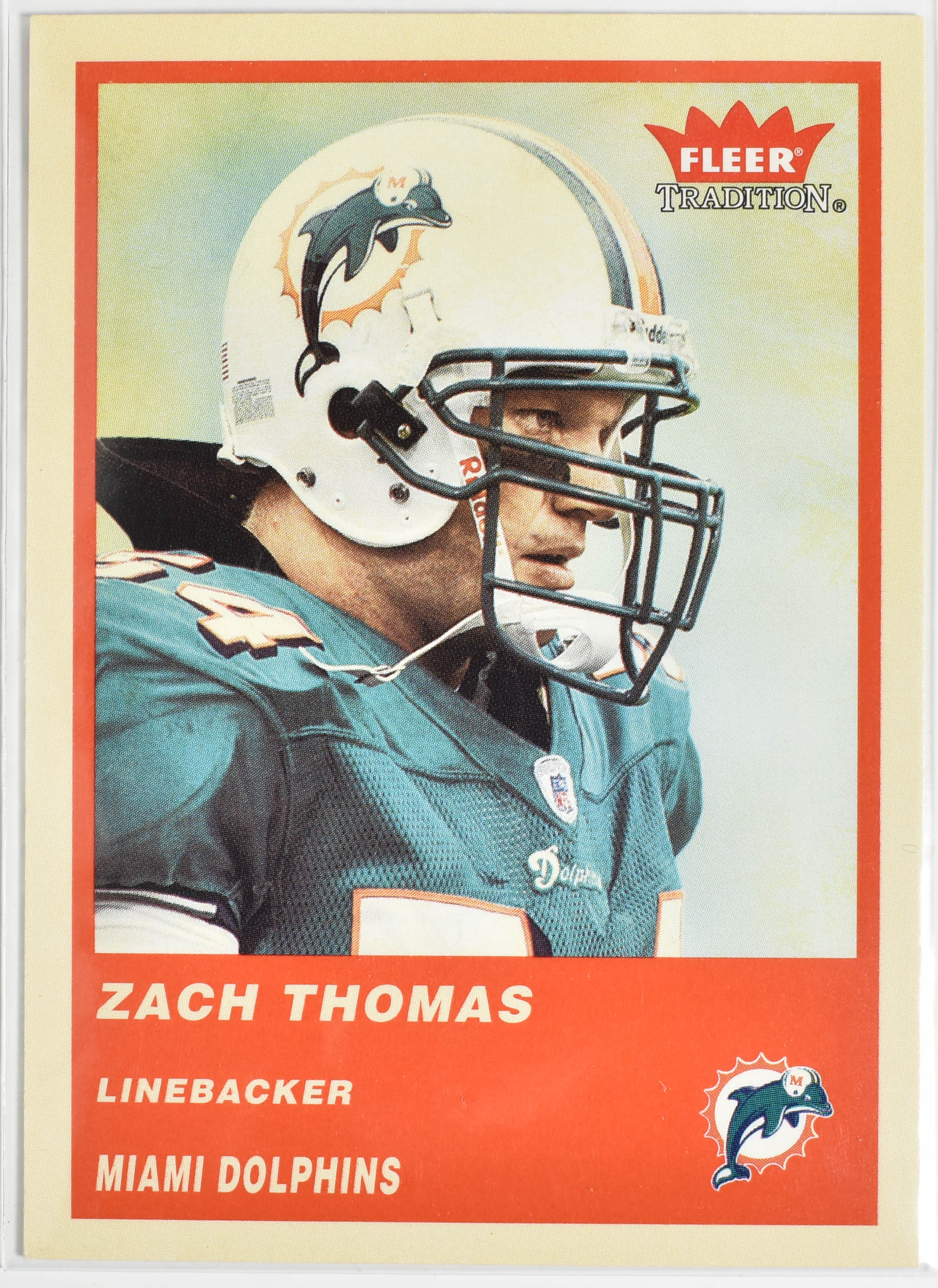 Zach Tomas 176 Fleer 2004 Miami Dolphins Football Card