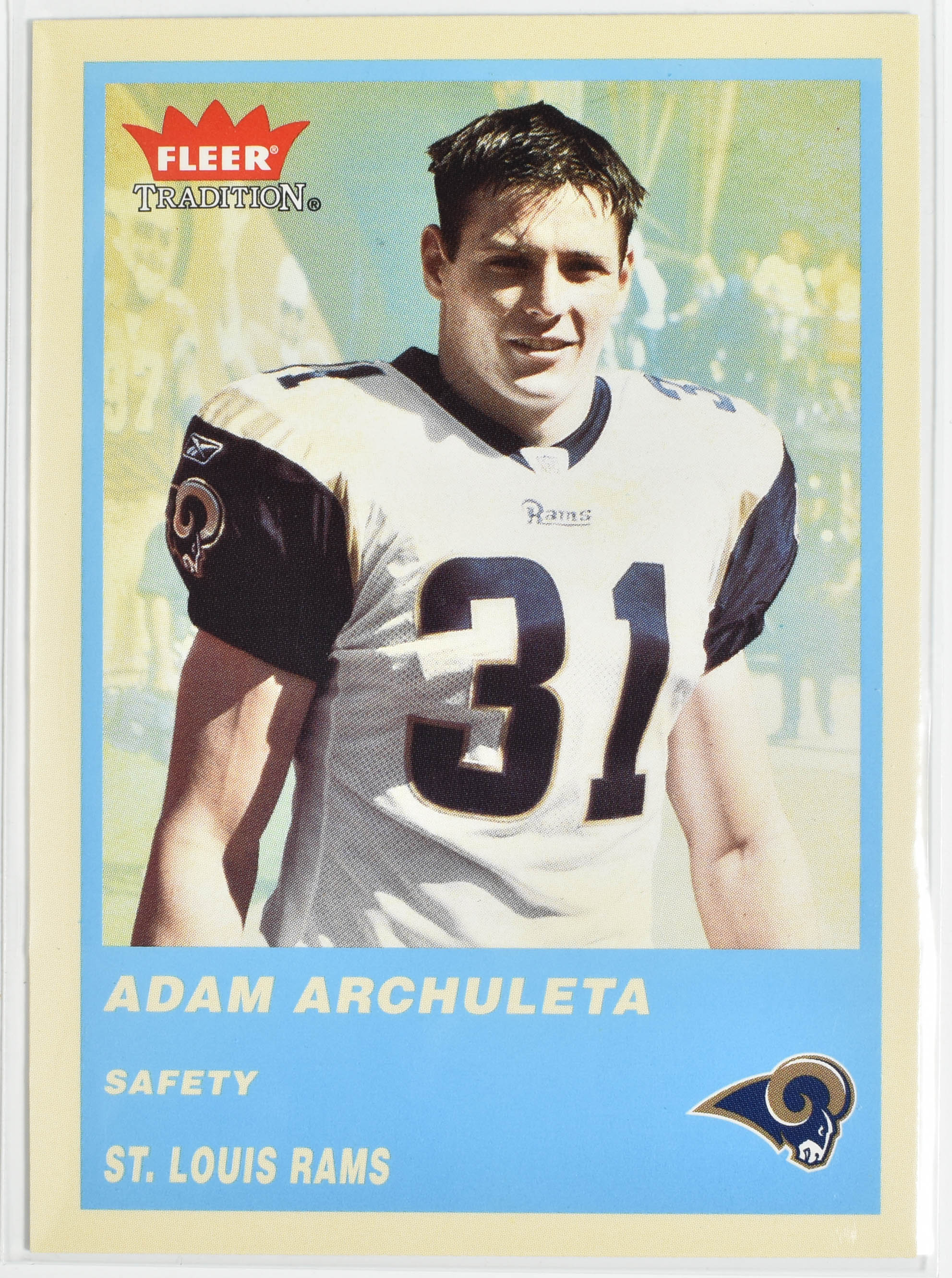 Adam Archuleta 275 Fleer 2004 Rams Football Card