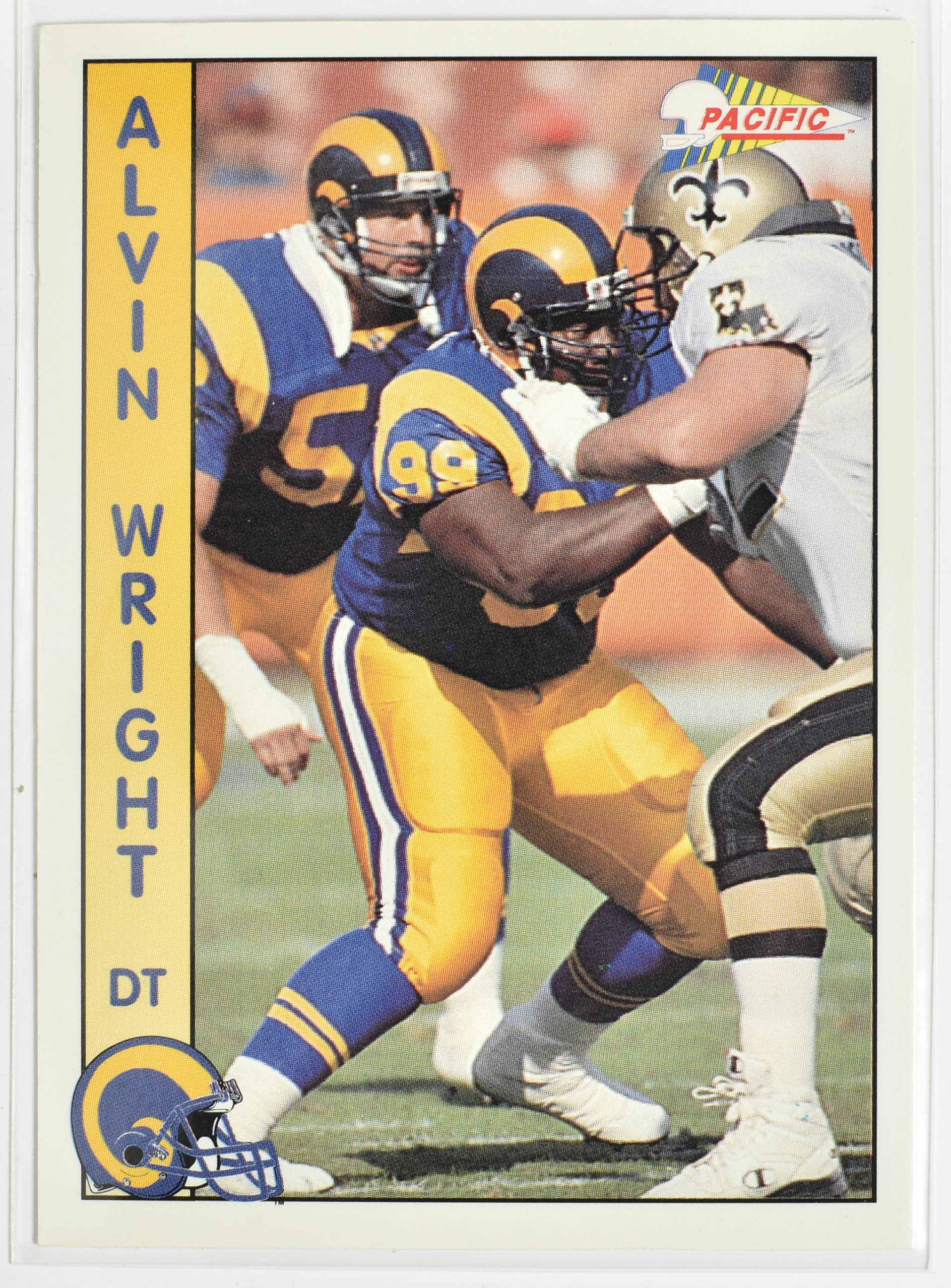 Alvin Wright 486 Rams Football Card