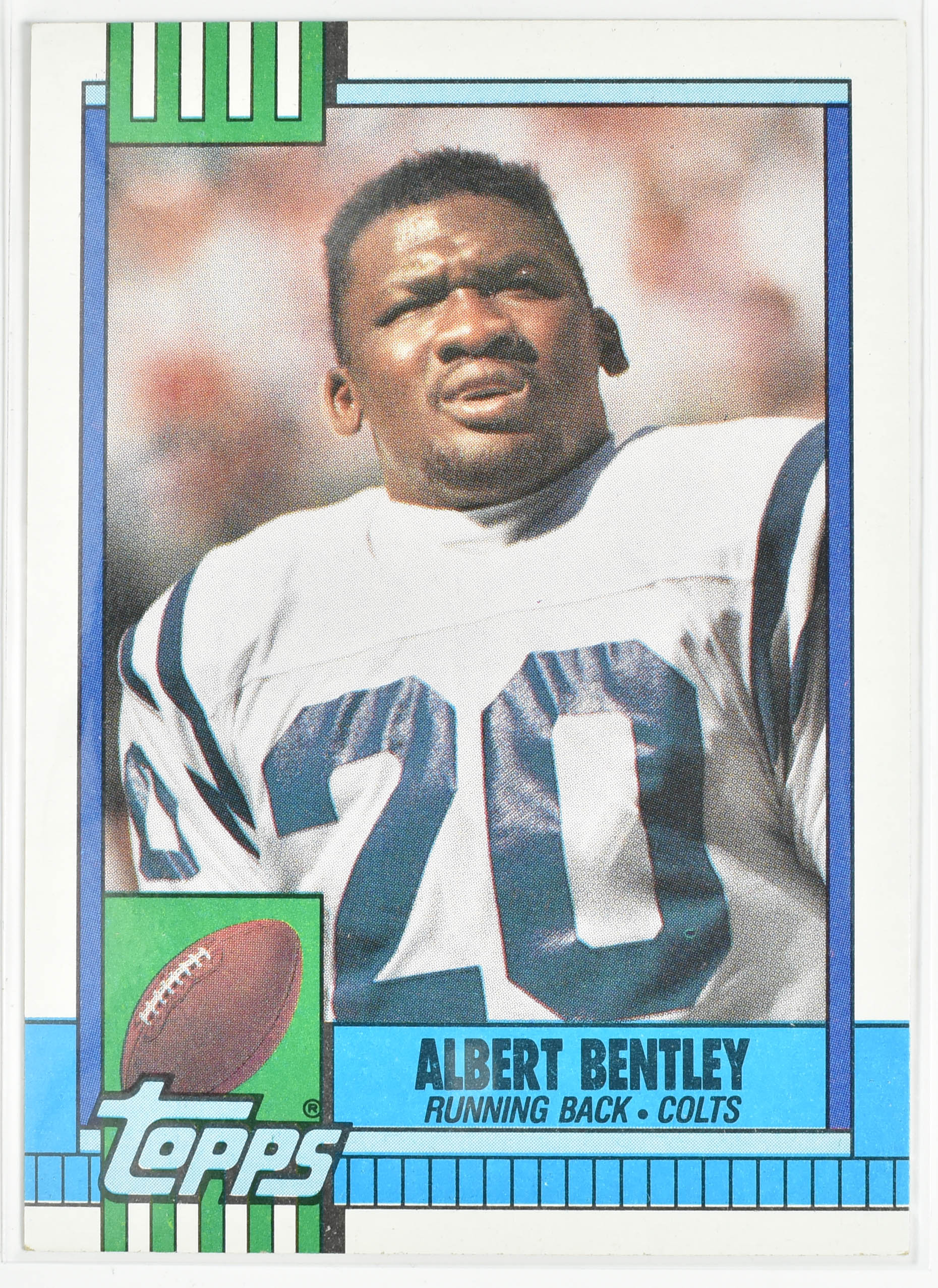 Albert Bentley 310 Topps 1990 Colts Football Card