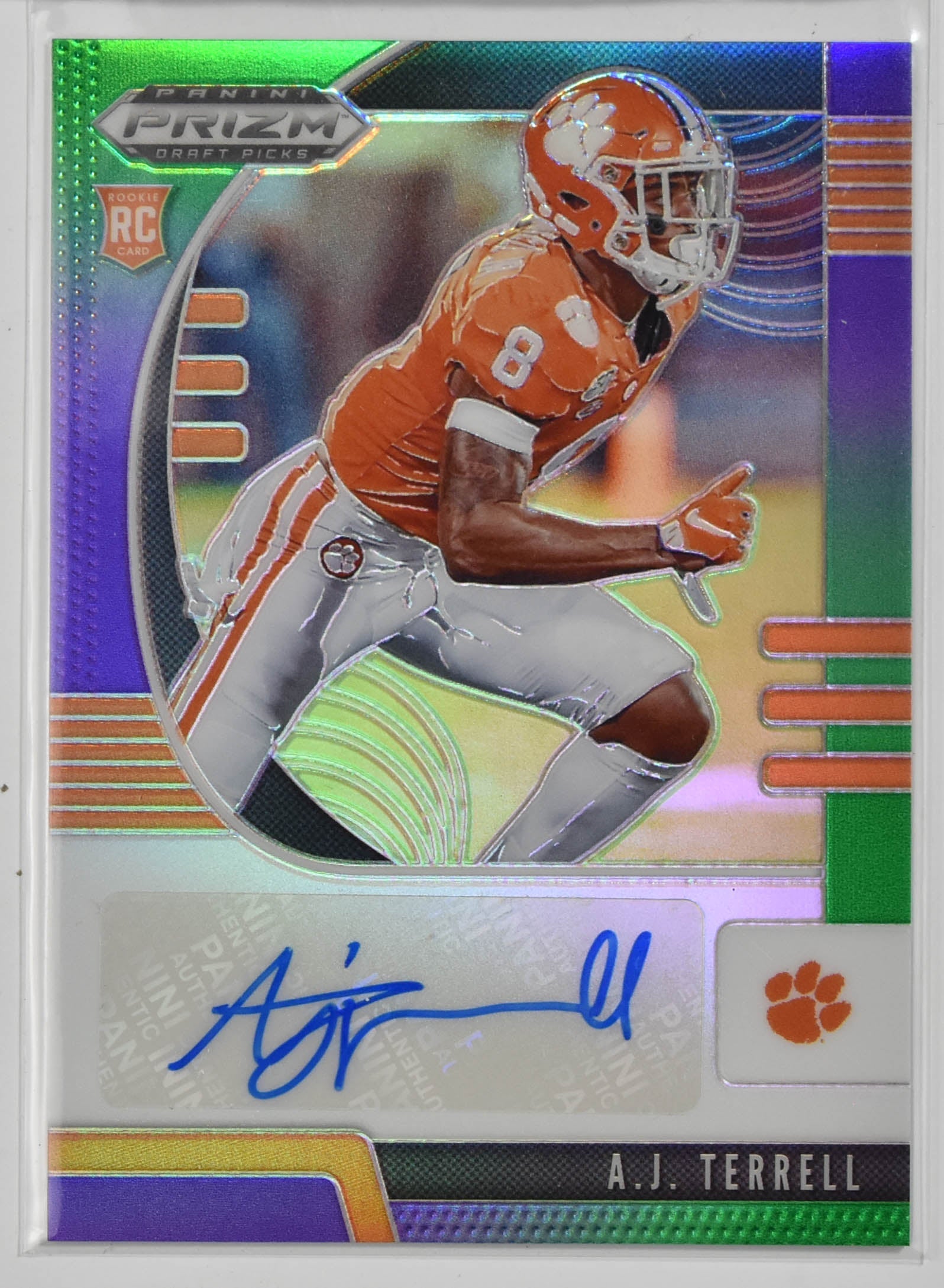 AJ Terrell 203 Panini Draft Picks 2020 Auto Rookie