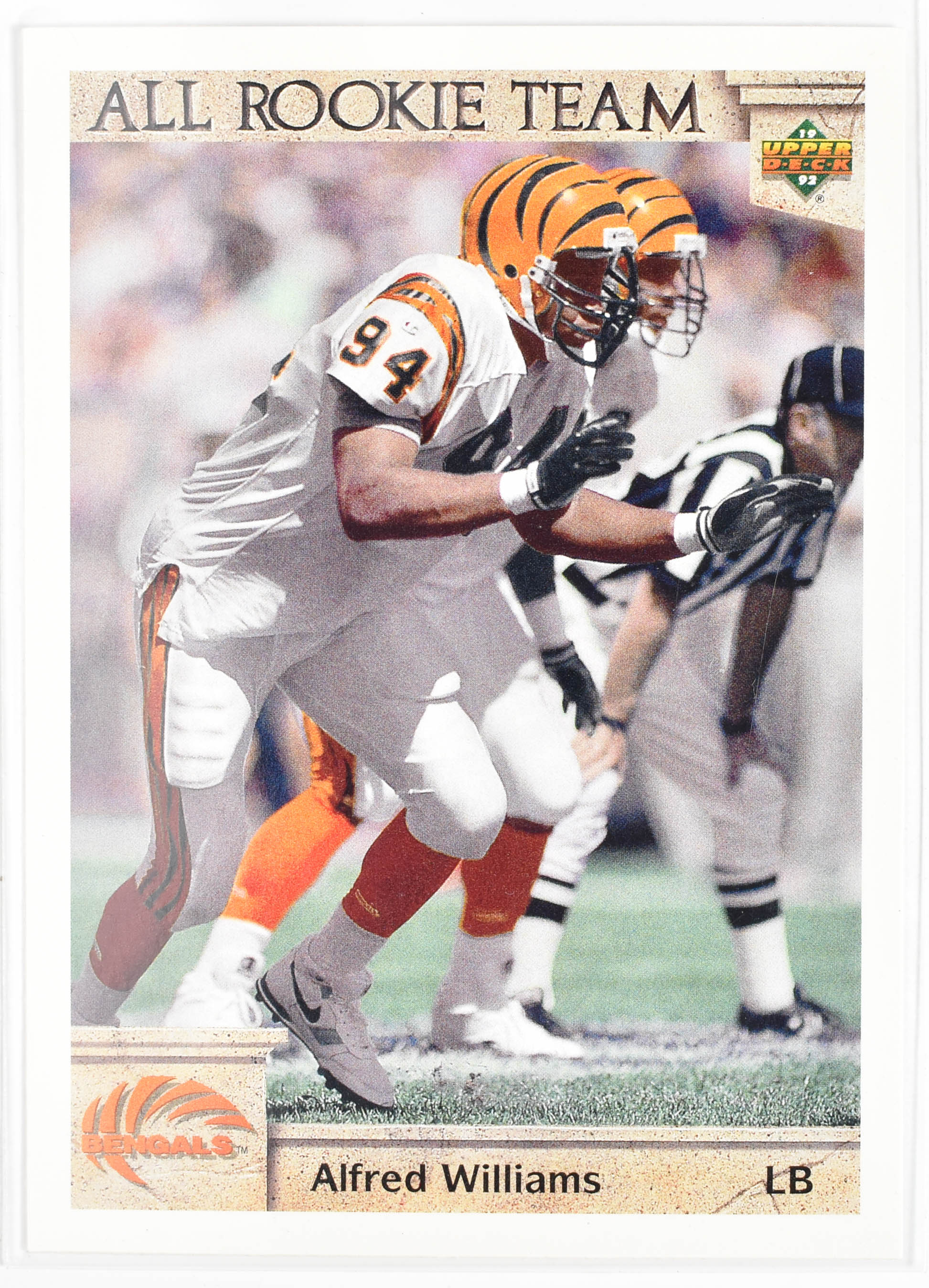 Alfred Williams 46 Upper Deck 1992 Bengals Rookie