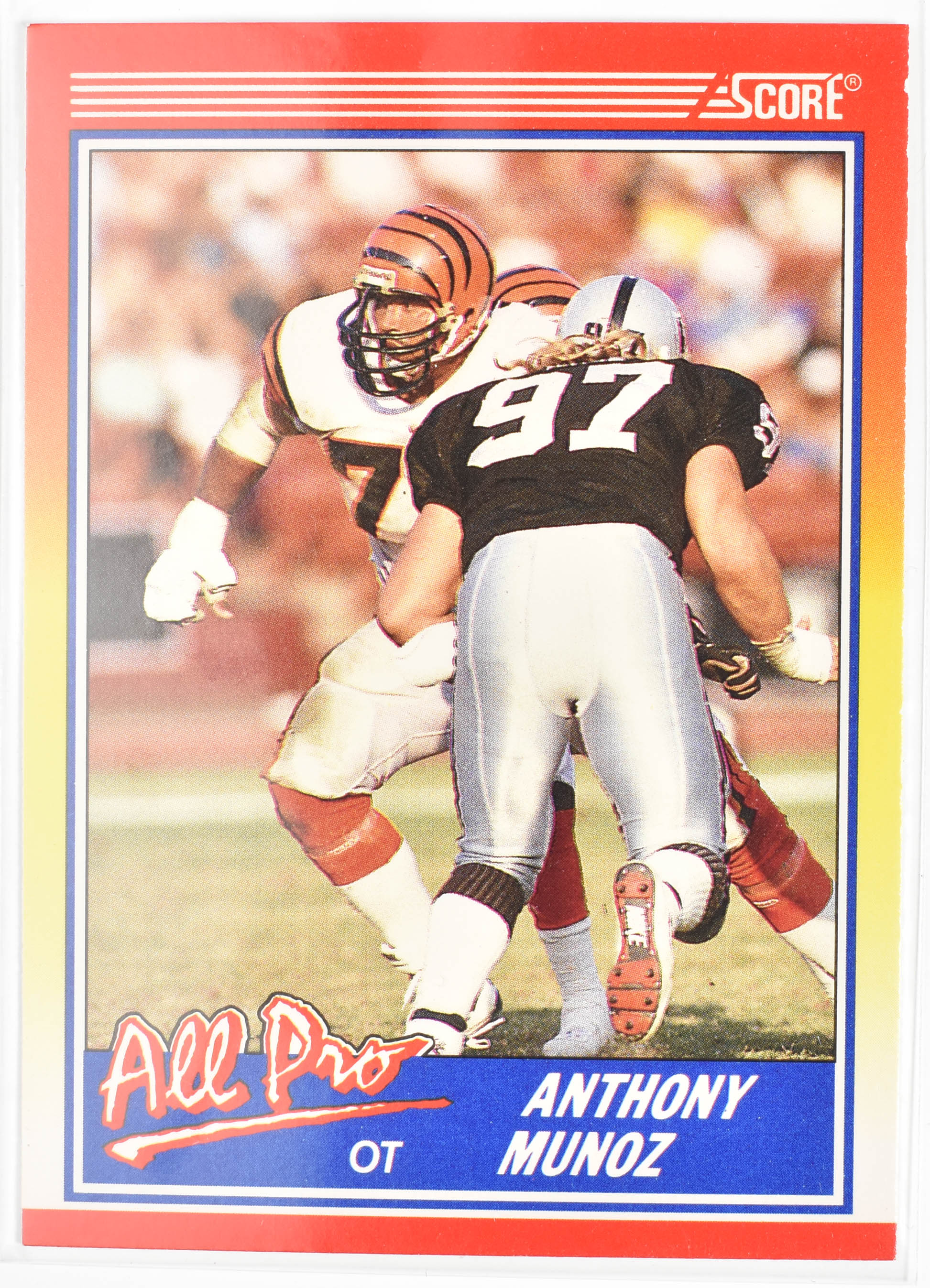 Anthony Munoz 587 1990 Score Cincinnati Bengals