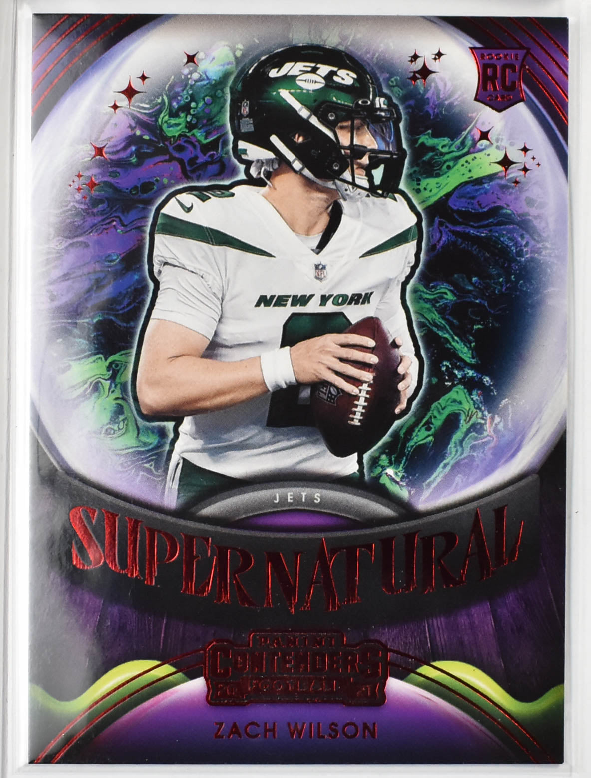 Zach Wilson SN-ZWI 2021 Panini Contenders Football