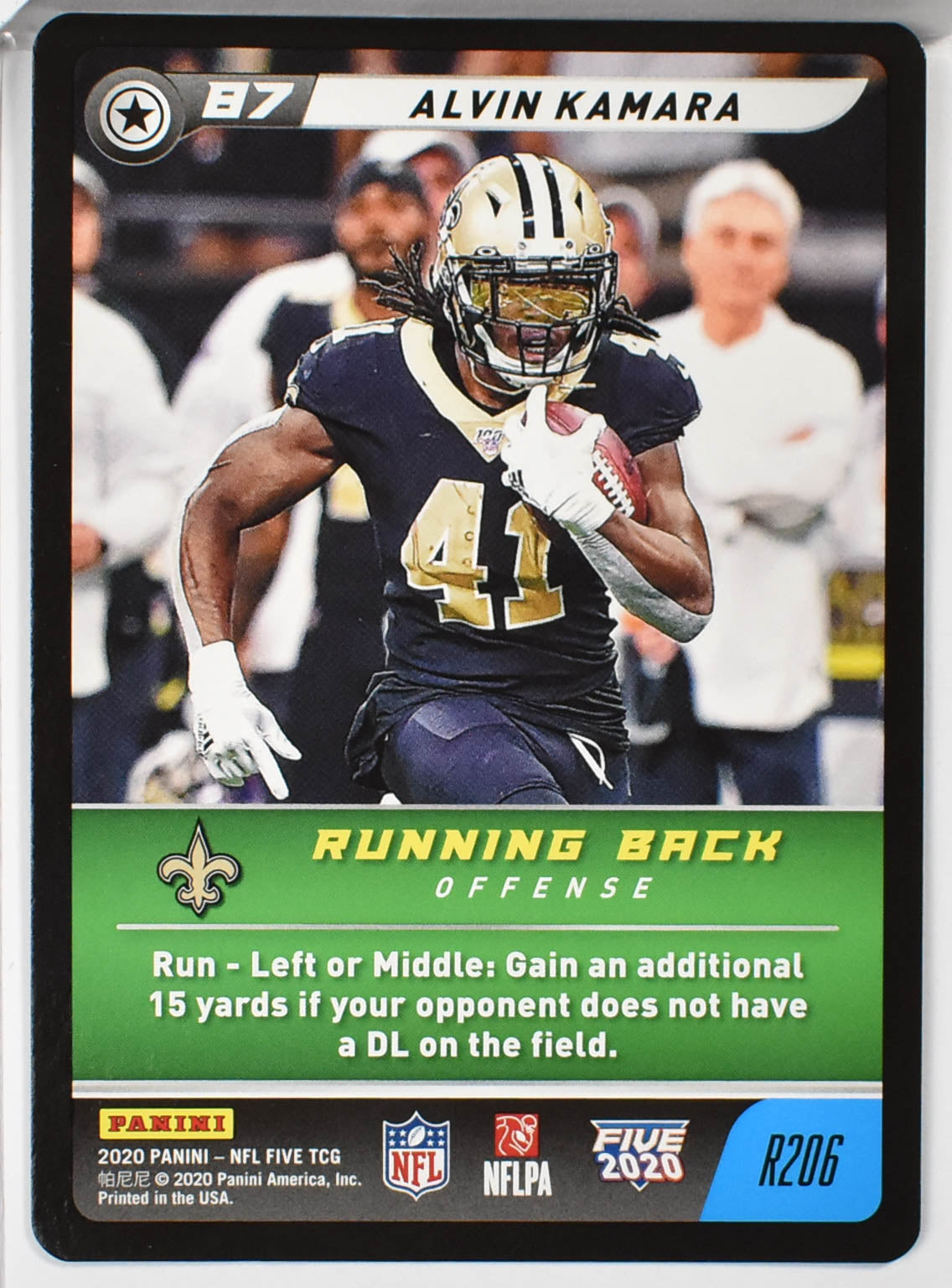 Alvin Kamara R206 Panini NFL FIVE TCG 2020