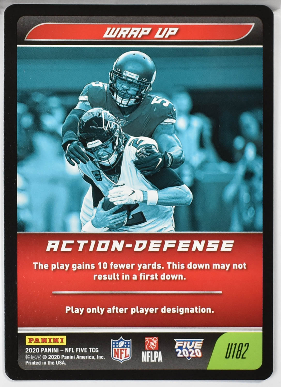 Wrap Up Action Defense U182 Panini NFL FIVE TCG 2020