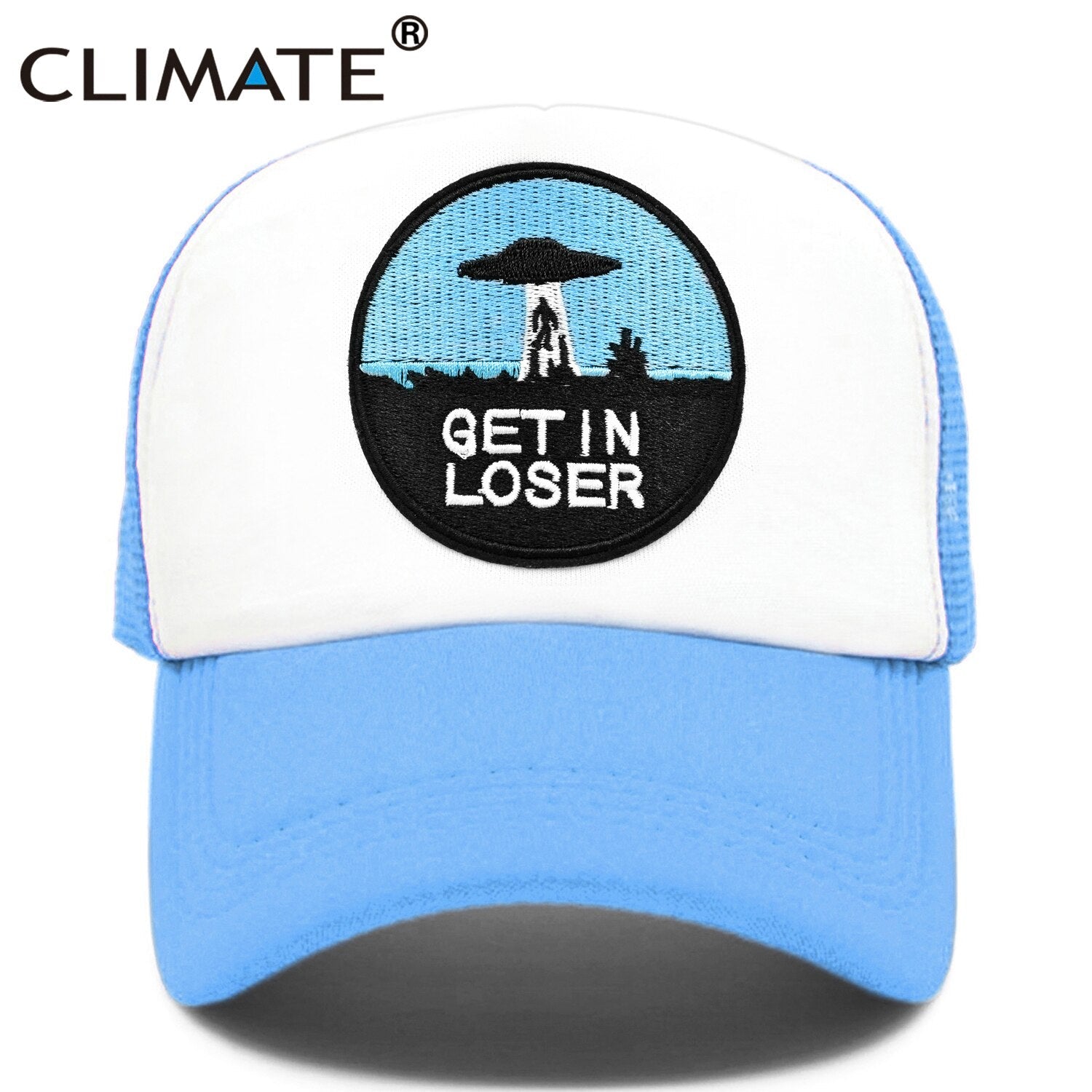 CLIMATE UFO Alien Cap Loser Trucker Cap Funny Get In UFO Loser Hat Baseball Cap