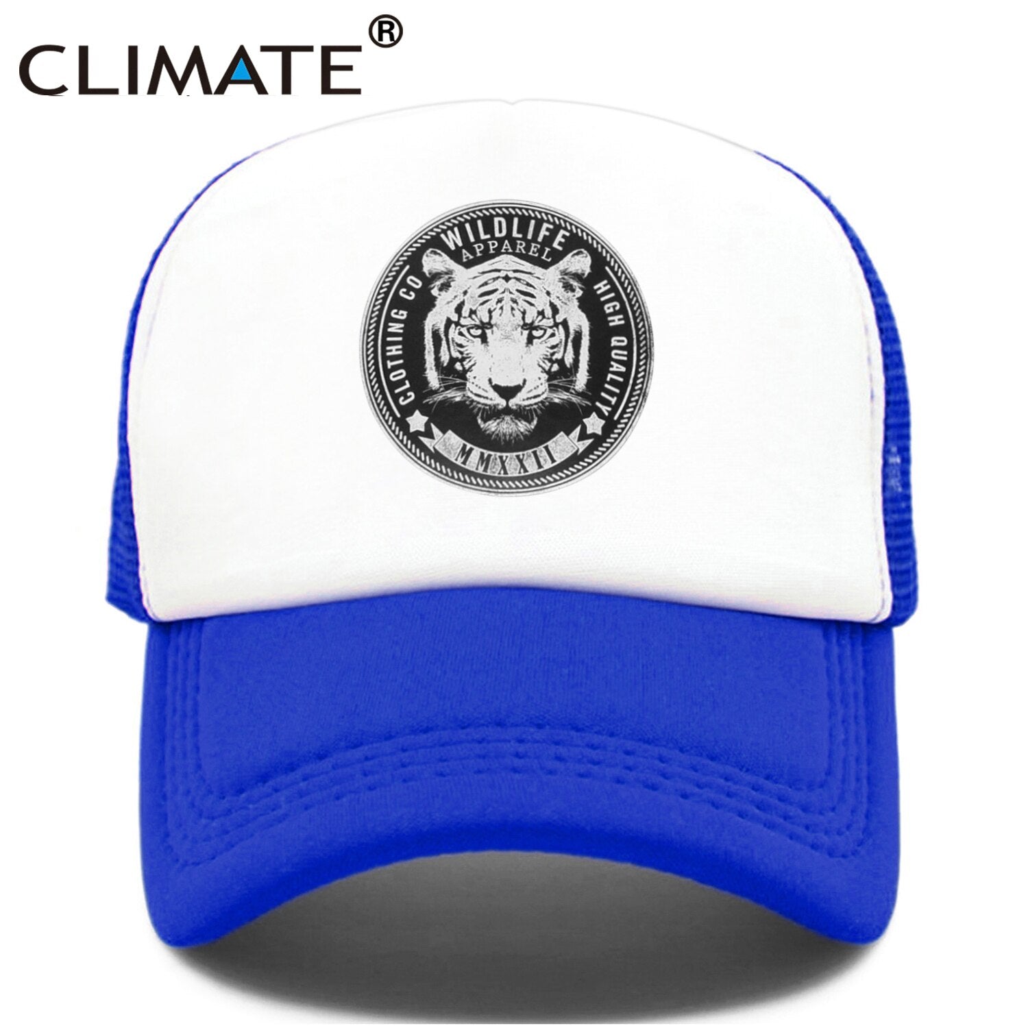 CLIMATE Tiger Cap Cool Wild Life Tiger Trucker Cap Cool Black Cool Men Hip Hop Hat Baseball Cap Cool Summer Mesh Cap for Men