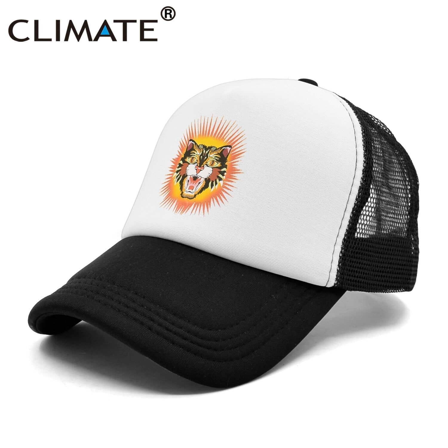 CLIMATE Cougar Tiger Leopard Trucker Cap Wildlife Cool Lion Cap Men Man Hip Hop