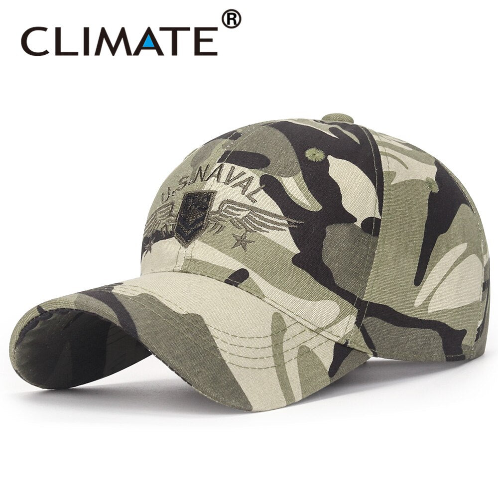 CLIMATE U.S. US NAVAL NAVY Cap Army Military Cap Hat Men Camouflag Cap USA U.S Army Military Hat baseball Cap for men adult