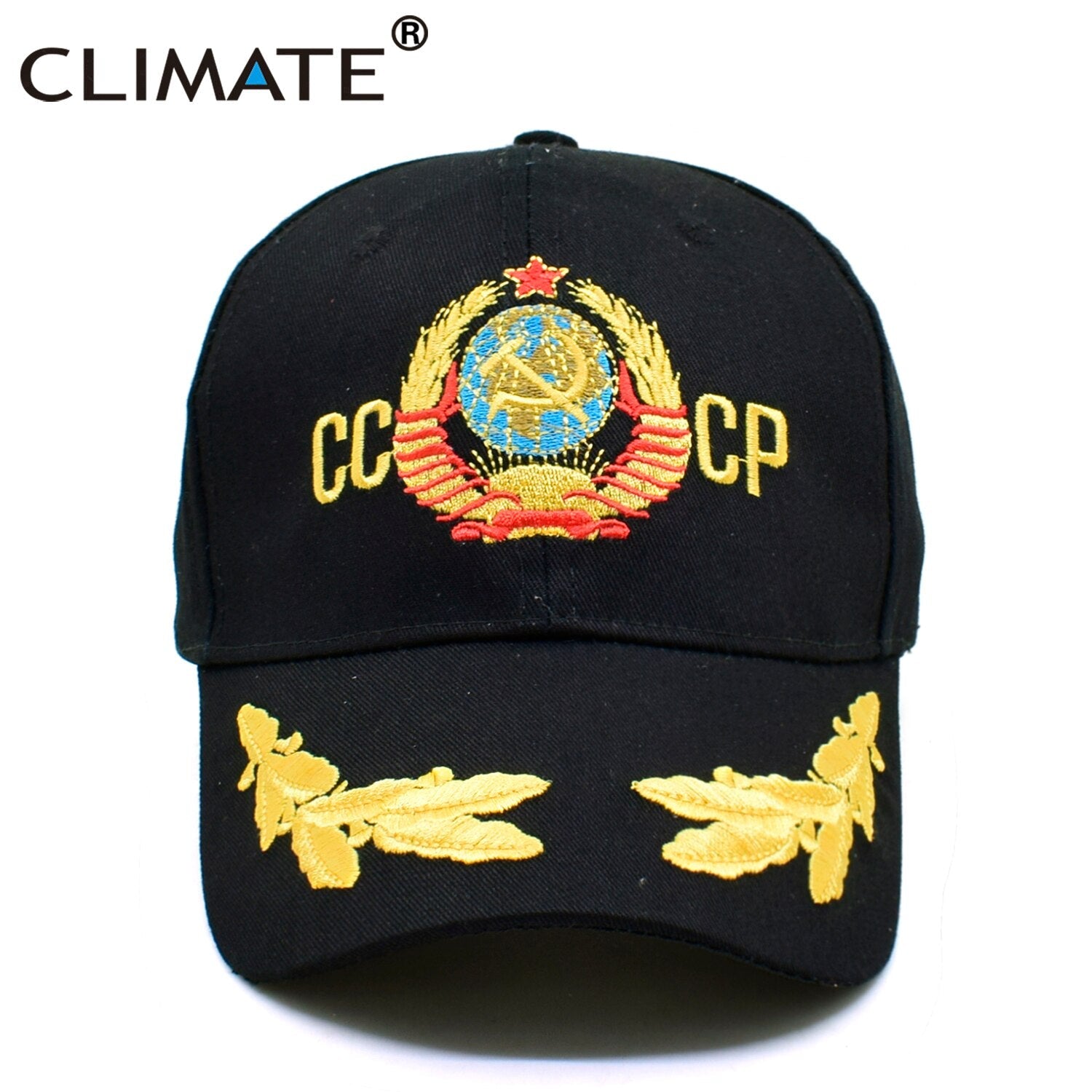 CLIMATE CCCP Baseball Cap USSR Men Dad Cap Russia Cool Caps Russian Sport Hat Adjustable Cool Baseball Caps for Adult Women Men