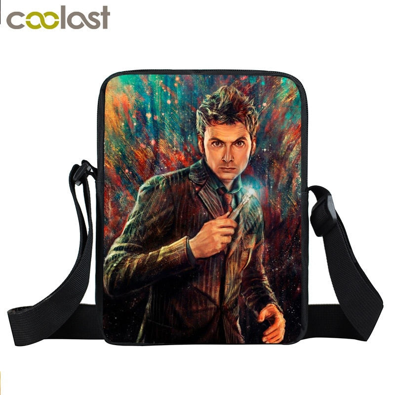 Doctor Who Messenger Bag Women Handbag Small Satchel Dr Who Shoulder Bags for Travel Ladies Cross Bags Bookbag Gift