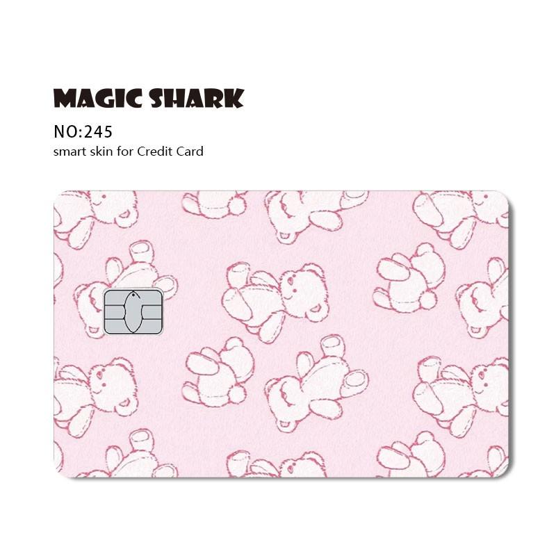 Magic Shark Hot Sale Attacking Giant Snake Dag Demon Slayer Cartoon Matte Credit Card Debit Card Sticker Film Skin Case Tape