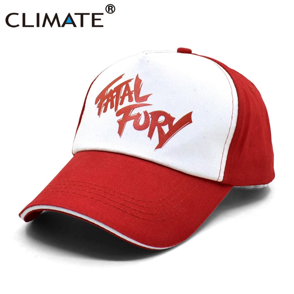 CLIMATE Terry Bogard Cap Hat Trucker Cap Cosplay Coser Cotton Cap Hat Caps for Men Cosplay