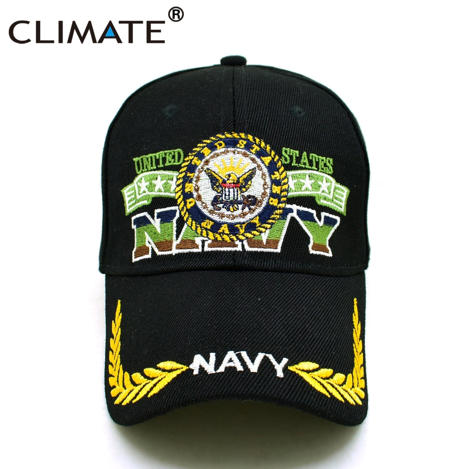 CLIMATE NAVY Baseball Cap Hat New United States Cool Man Embroidery Sport Cap Men Man Outdoors Hat Cap for Man Men