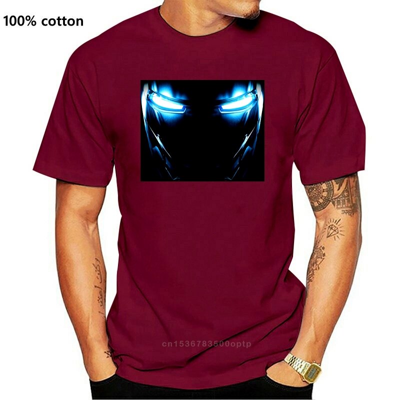 MARK II ARMOR EYES T-SHIRT - Tony Stark Iron Arc Reactor Sign III 3 Man S - 3XL