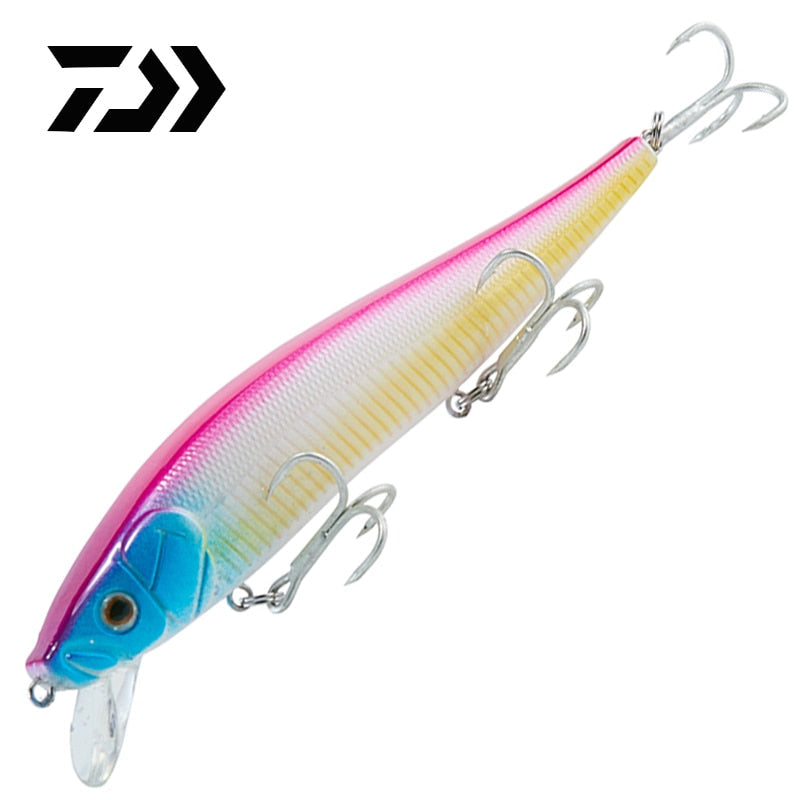 DAIWA Fishing Lures Top Water Crank Wobbler Swimbait Fishing Tackle 3 Treble Hooks Hard Bait Fishing Accessory 11CM 16G