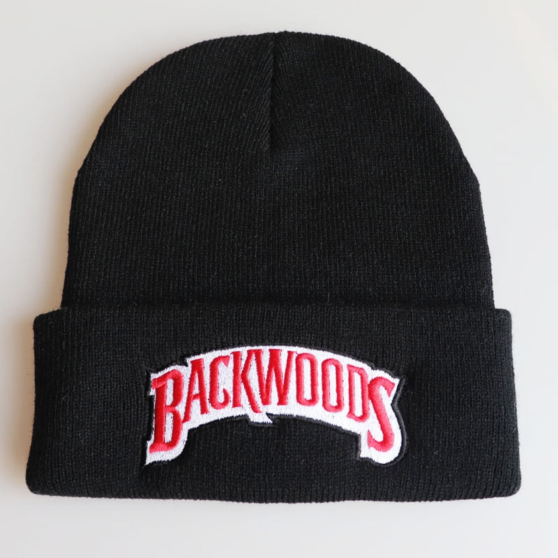 Hip-hop embroidered lettering Cap Men Women backwoods Knitted Wool Hat BACKWOODS embroidered knitted Caps with a hood Caps