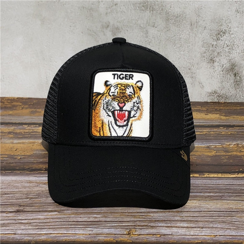 Exquisite Shar Pei Animal BOXER Embroidery Anime Cute Embroidery Baseball Cap Summer Mesh Men's Ms. Outdoor Sunshade hats