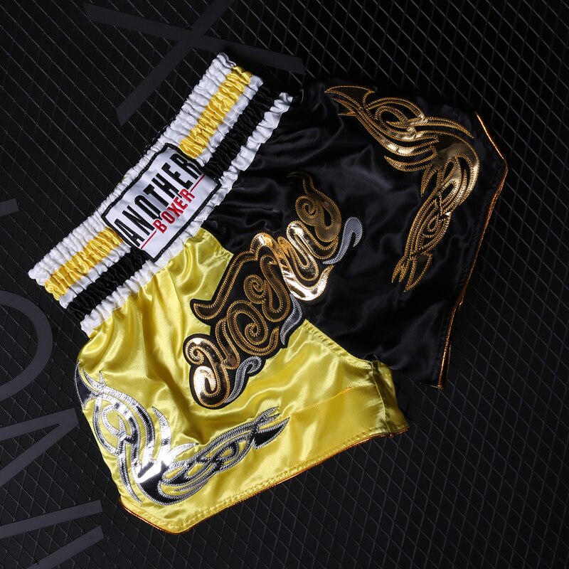 Anotherboxer Kids MMA Jujitsu Fight Grappling Men's Boxing Shorts kickboxing Fighting Pants Muay Thai sanda Martial Arts Boxeo