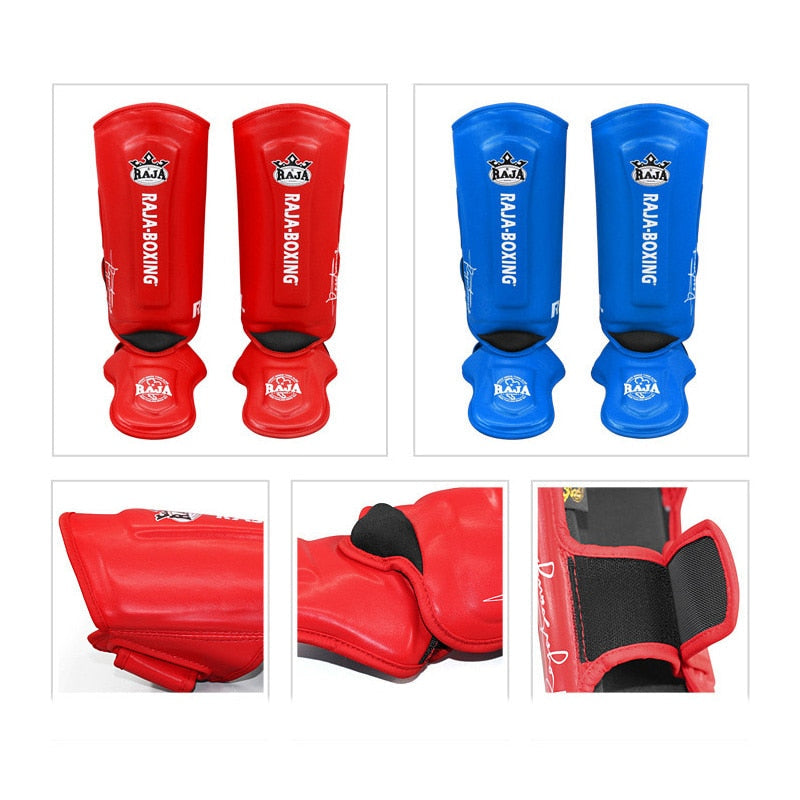 Boxing shin guard Sanda Combat Training Match Protection Suit Head Protector Leg Protector Taekwondo Boxing backpack