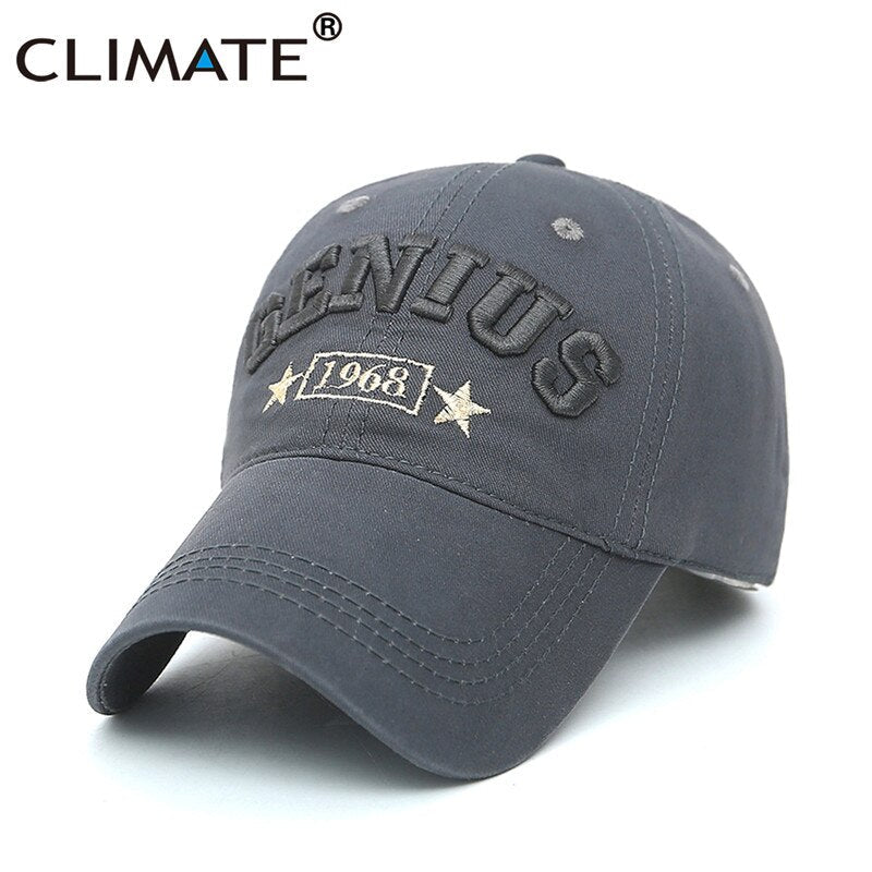 CLIMATE New Fashion Cool Men Army Quality Baseball Caps Men Women Genius Autumn