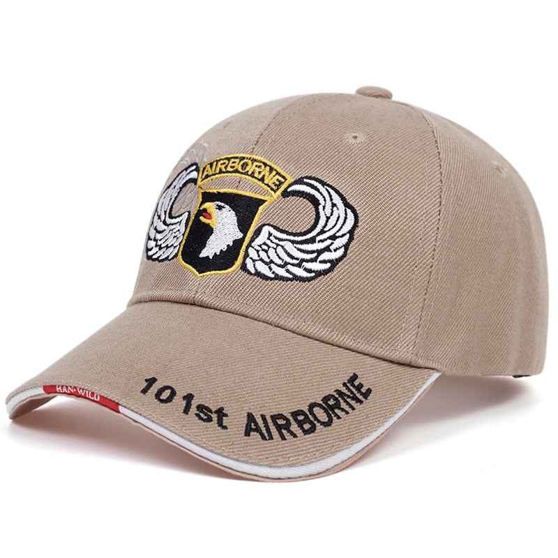 Fashion 101st Airborne Division Mens Baseball Caps US Army Cap cotton Snapback Hats AIR FOREC Sport Tactical Cap Dad Hat gorras