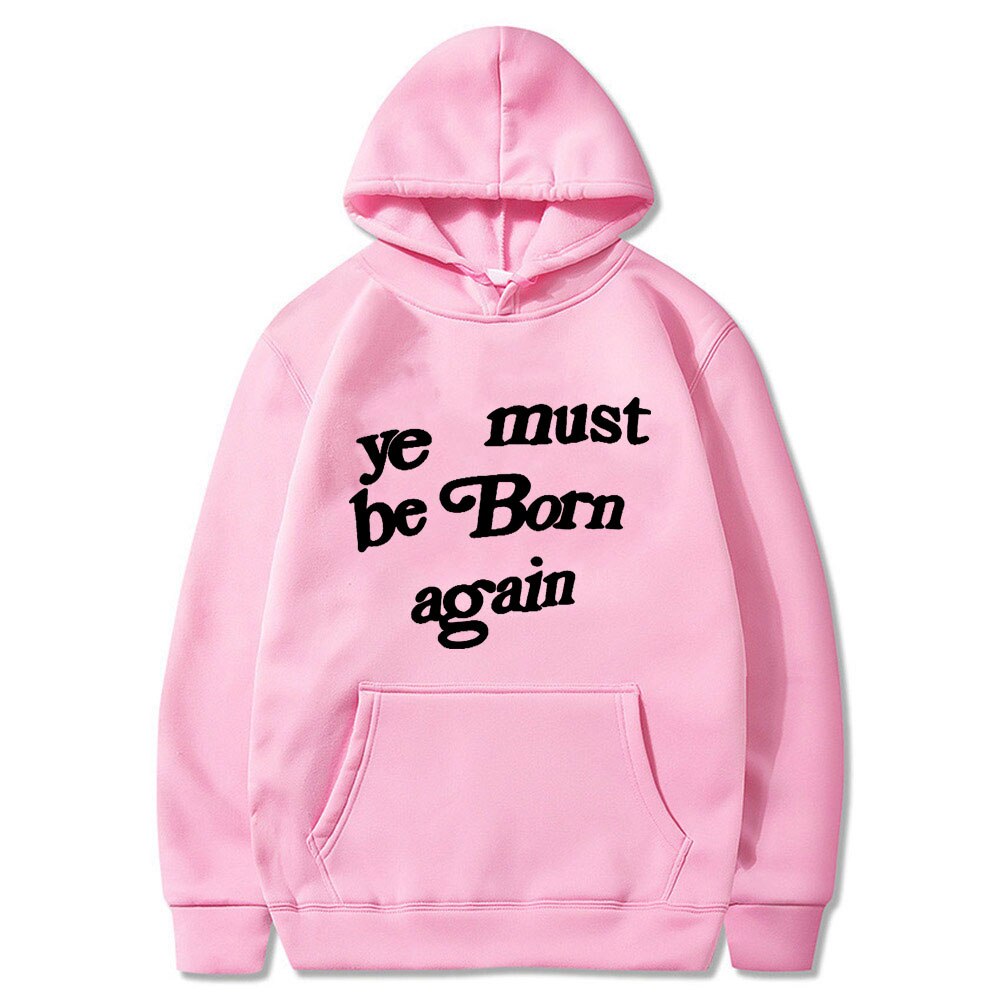 Ye Must Be Born Again Hoodie CPFM XYZ KIDS SEE GHOSTS Hoodies EU Size Kanye West Streetwear Man High Quality Cotton Sweatshirt