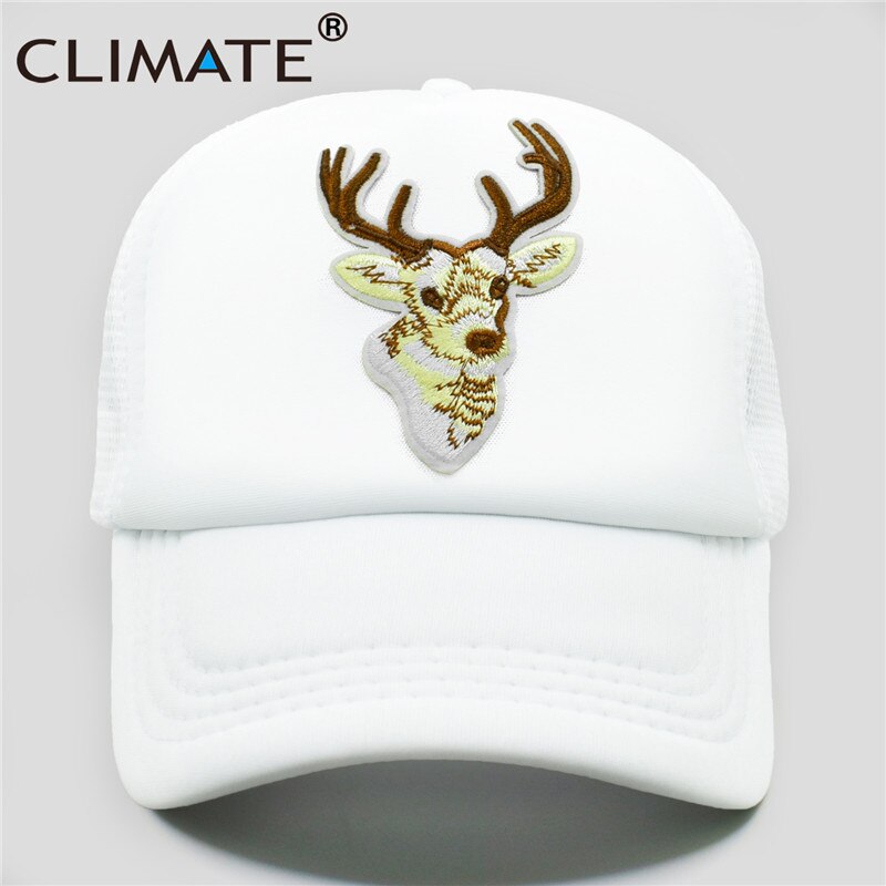 CLIMATE Hunt Hunting Cap Deer Elk Deer Trucker Cap Men Caribou Camouflage Hat Baseball Cap Summer Mesh Cap for Hunt Hunting