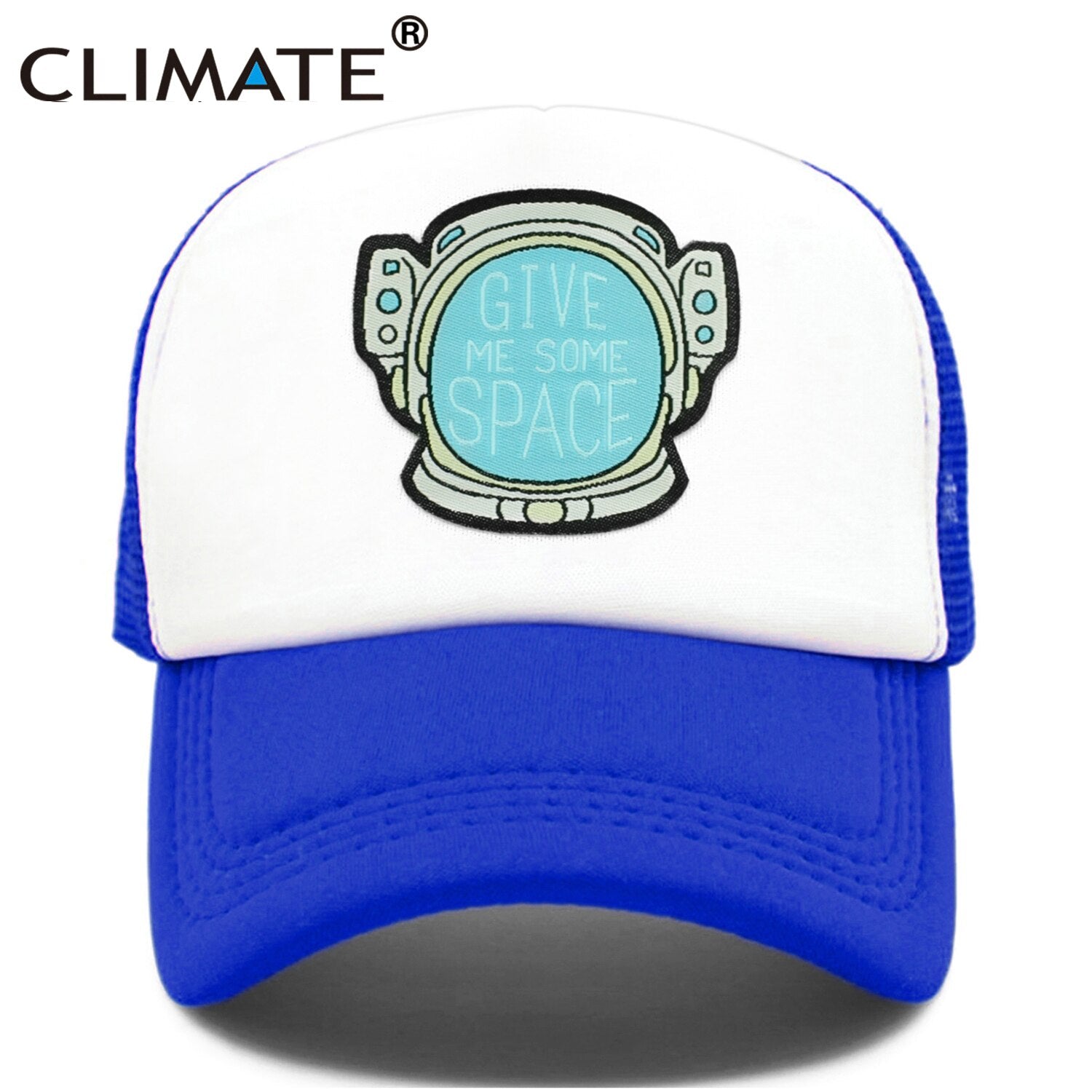 CLIMATE Give Me Some Space Cap Hat Spaceman Funny Outer Space Mesh Trucker Cap Spaceman Space Cool Summer Caps Hat for Men Women