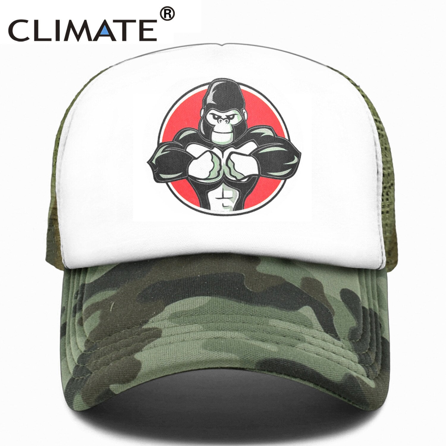 CLIMATE GYM Robust Rooster Cap Cool Men Muscular Animal Fitness Cap Sport Muscle Man GYM Fans Mesh Trucker Cap Body Building Cap