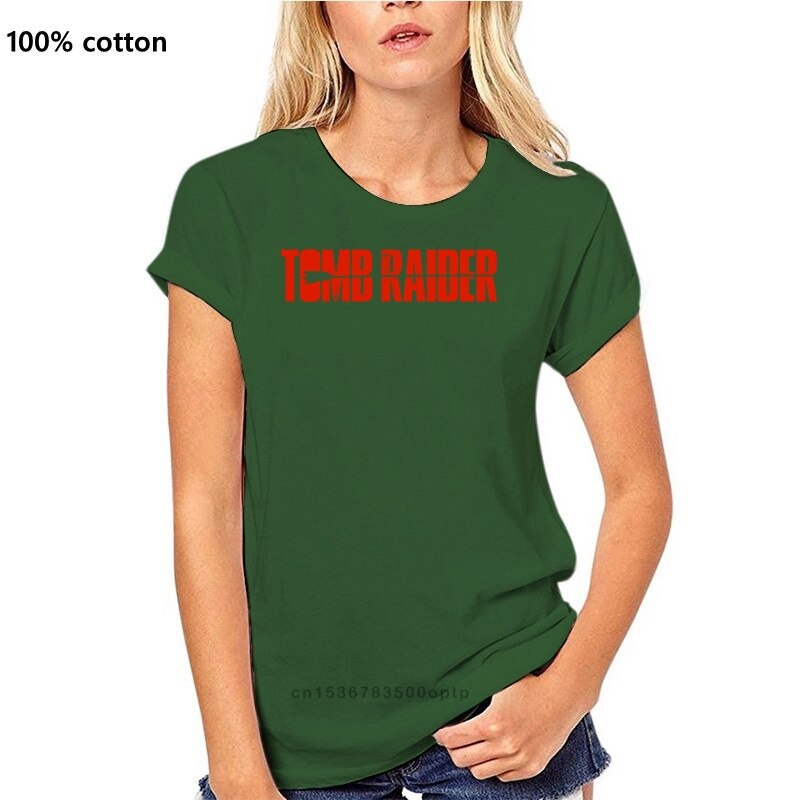 Tomb Raider Logo Black T Shirt New