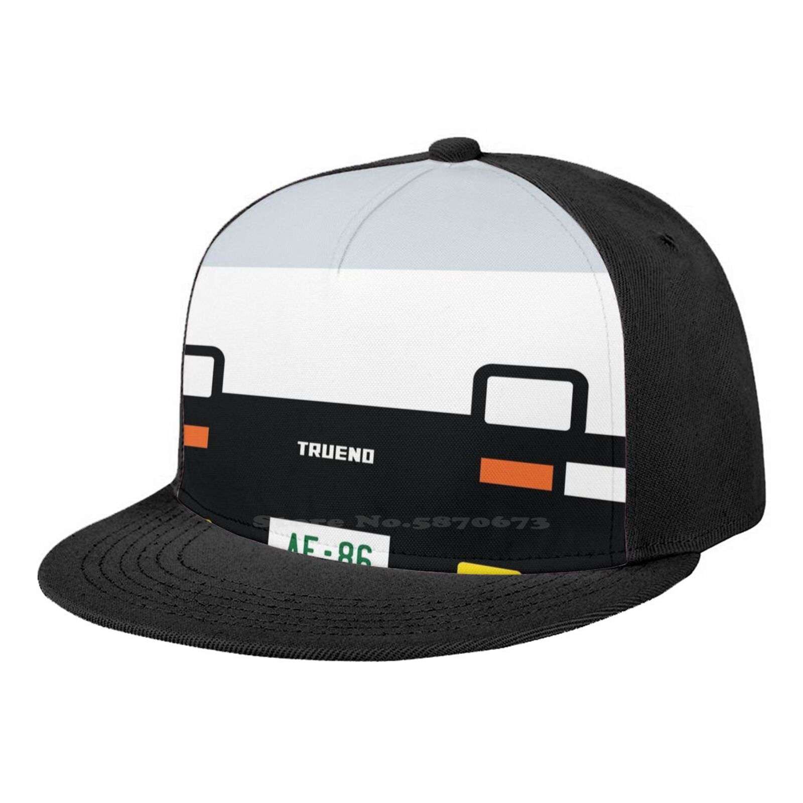 Toyota Trueno Ae86 Minimal Front Black Gray Navy Army Fashion Cap Hat Toyota Initial D Anime Trueno Toyota Trueno Ae86 Car Cars