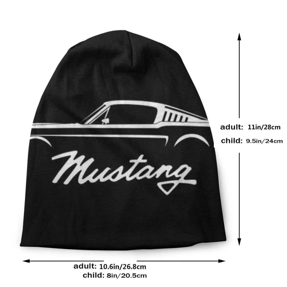 Ford Mustang Men Women Child Beanies Knitted Hats Autumn Winter Ford Mustang Shelby Gt 500 Gt350 Super Snake Super Car Muscle