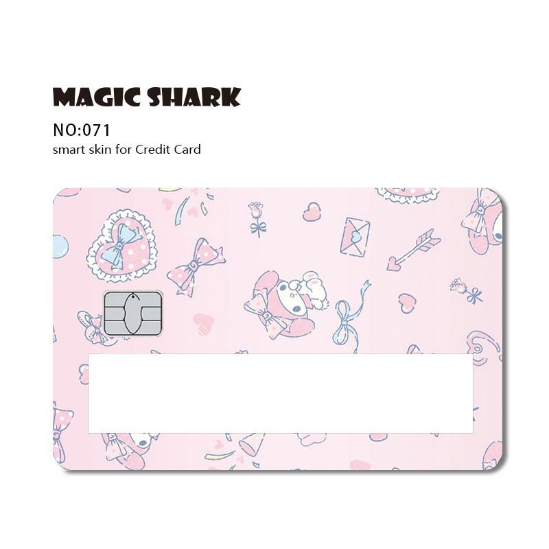 Magic Shark Poker Hunter Dog Out of Stock Car Snake Broke Black Card Window Sticker Film SKin Cover for Debit Credit Card