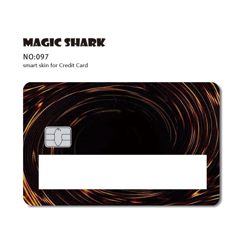 Magic Shark Poker Hunter Dog Out of Stock Car Snake Broke Black Card Window Sticker Film SKin Cover for Debit Credit Card