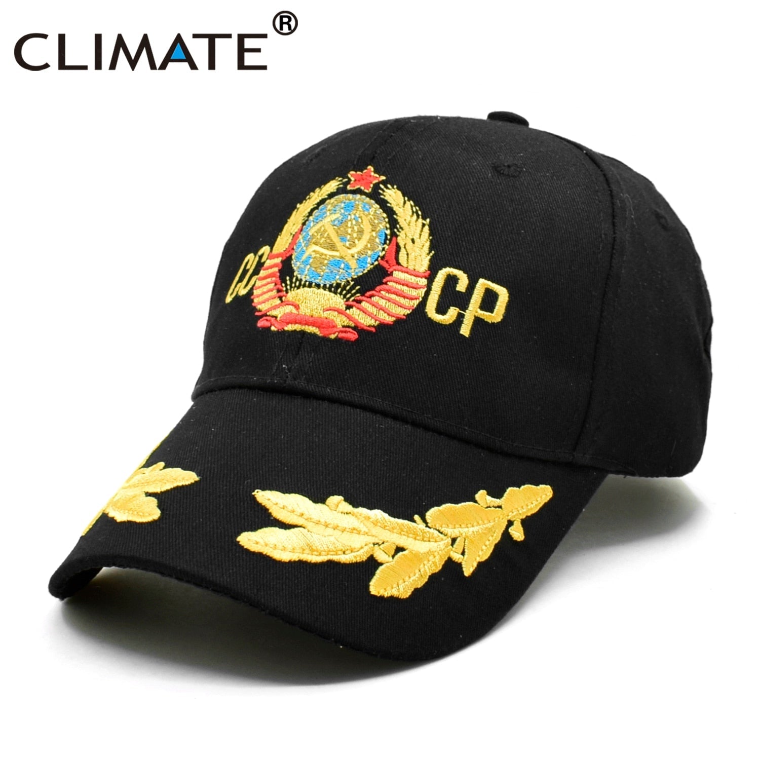 CLIMATE CCCP Baseball Cap USSR Men Dad Cap Russia Cool Caps Russian Sport Hat Adjustable Cool Baseball Caps for Adult Women Men