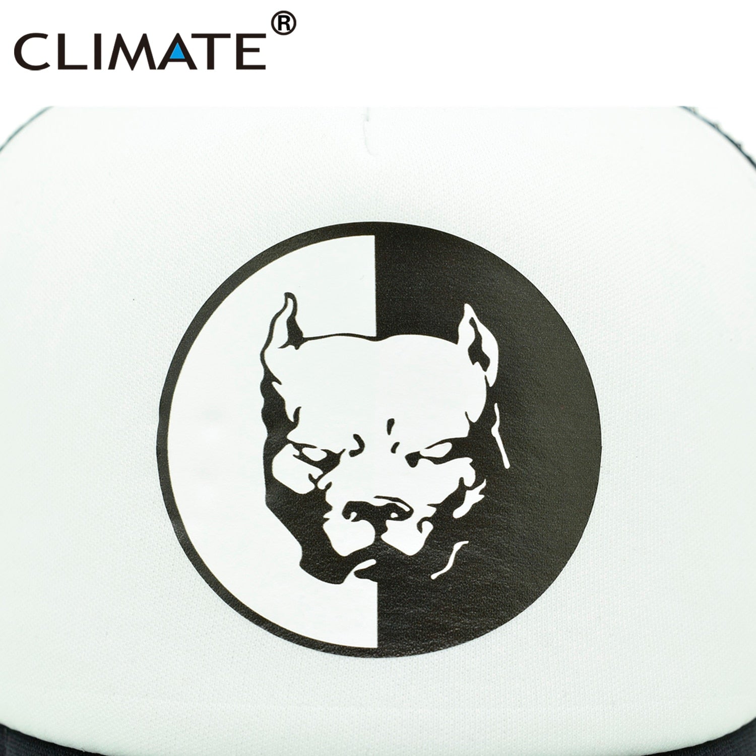 CLIMATE Cool Pitbull Trucker Caps Bully Super Hero Dog Summer Cap Cool Dog Mesh