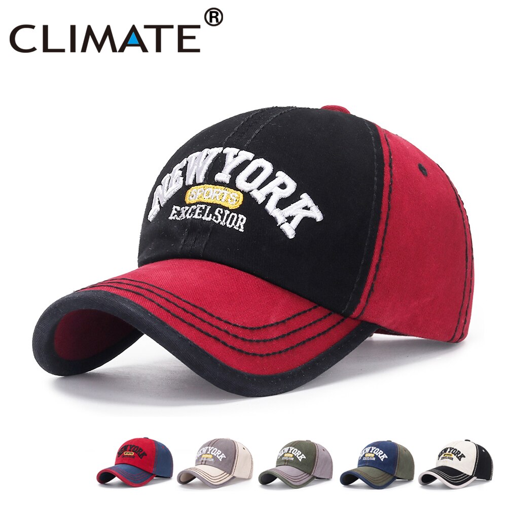 CLIMATE New Sports Baseball Cap City Sport Cap Contrast Men Cool Sport Cotton Hat Cap Men Hat Baseball Caps Cool