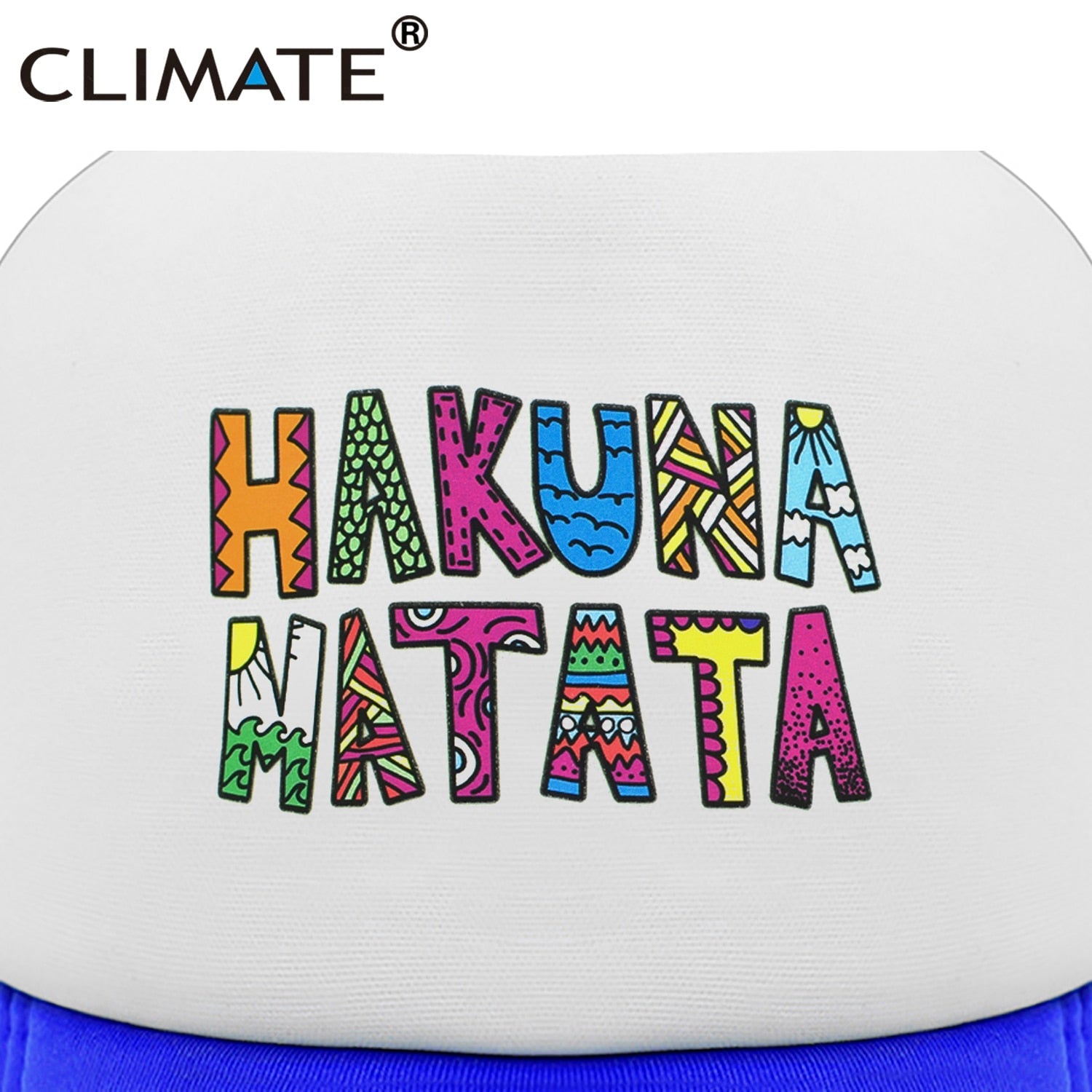 CLIMATE Hakuna Trucker Cap Funny Timon Pumba Hat Men Baseball Cap Cool Summer Mesh Trucker Cap Hat for Adult Kid