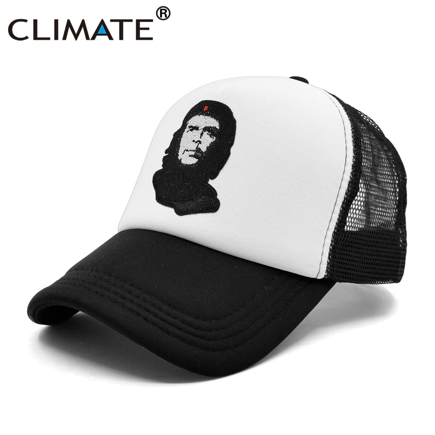 CLIMATE Che Guevara Cap Cuba Hero Che Trucker Cap Che Ernesto Guevara Trucker Cap Hat Cap Summer Cool Mesh Trucker Cap