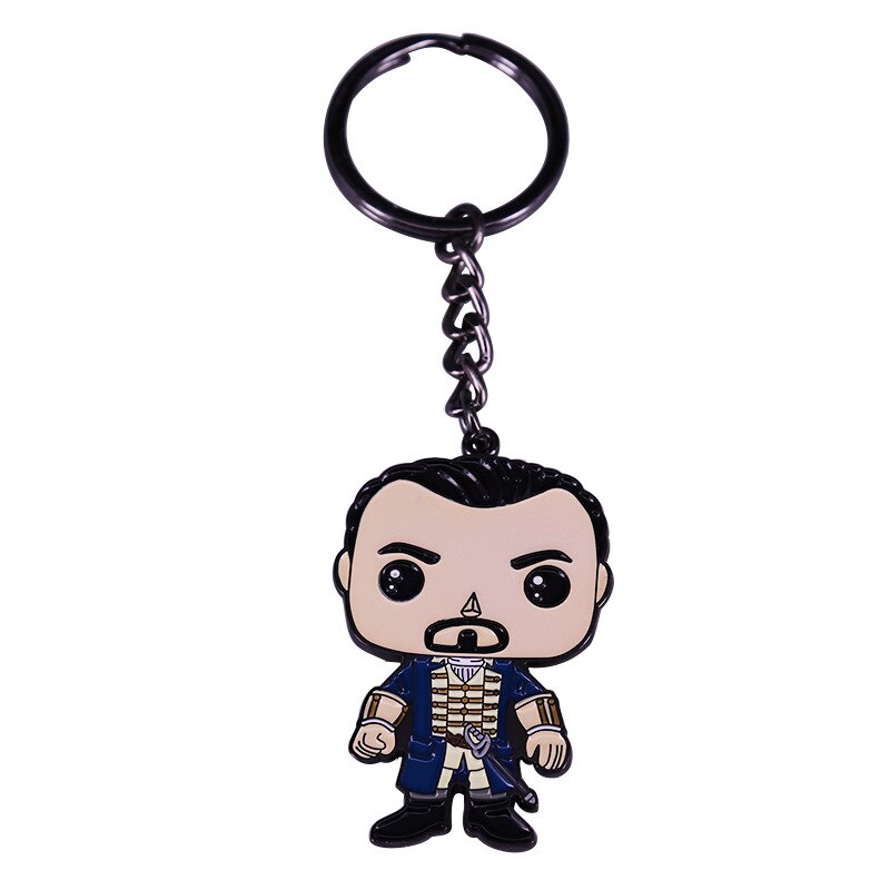 Cute cartoon Broadway musical inspired keychain