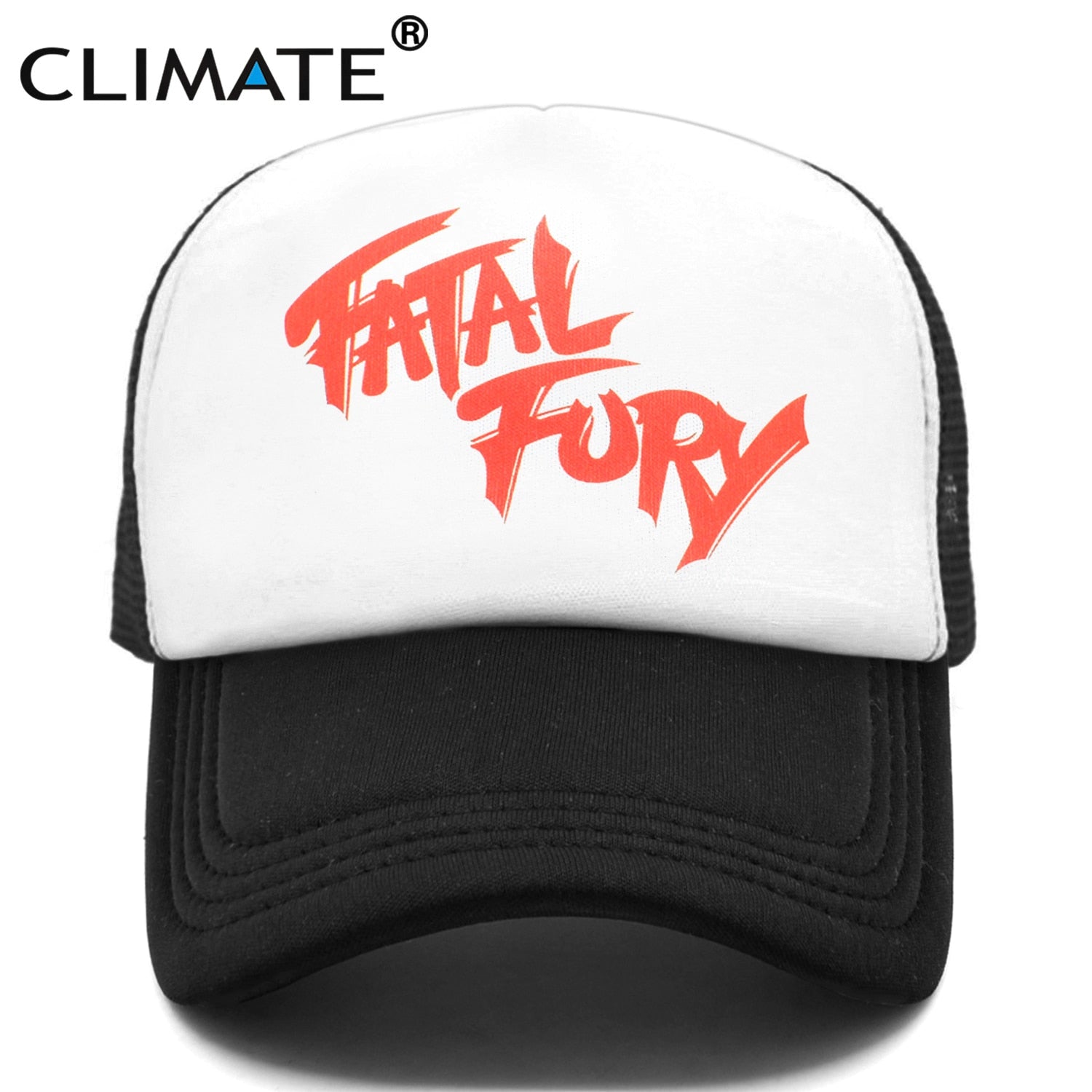 CLIMATE Terry Bogard Coser Cap FATAL Hat Trucker Cap Cosplay Coser Cap Hat  Summer Mesh Caps for Men Cosplay