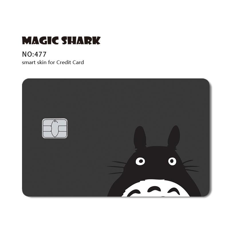 Magic Shark Painting Anime Cartoon Cute Pig Flower Game Chocolate Matte Case Sticker Film Skin for Large Small Chip Credit Card