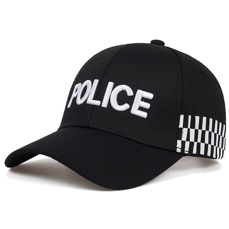 Fashion Baseball Cap Police Letter Embroidered Fcotton Snapback Hats Unisex Outdoor Sports Casual Golf Caps Sun Hat